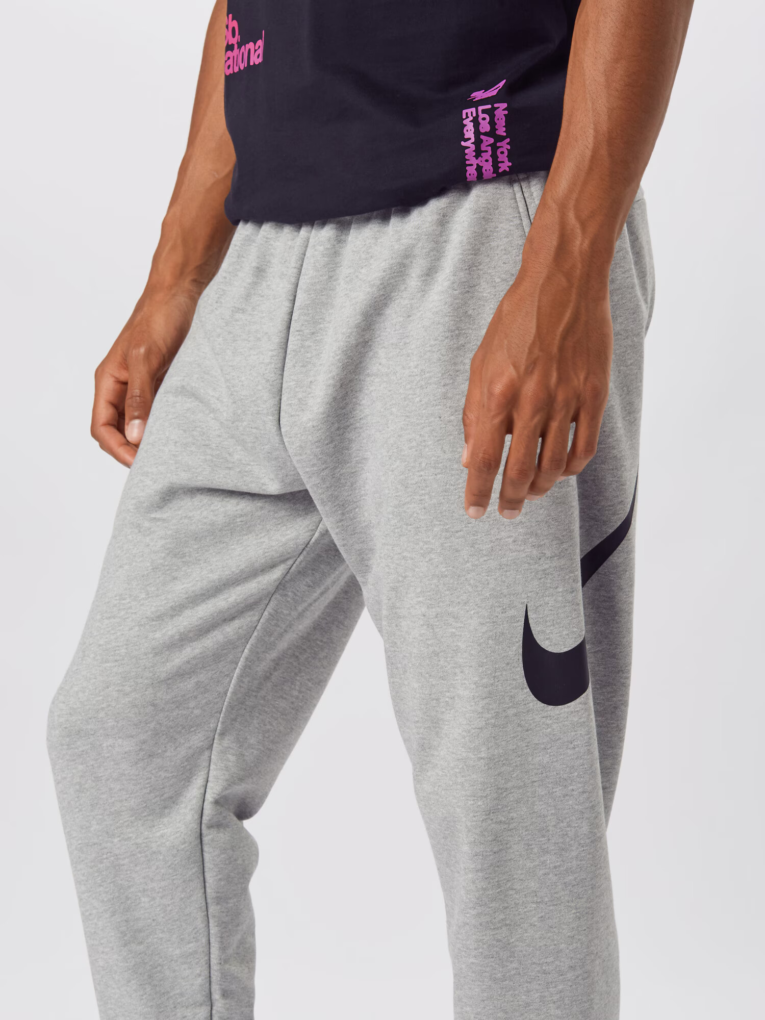 NIKE Pantaloni sport gri amestecat / negru - Pled.ro