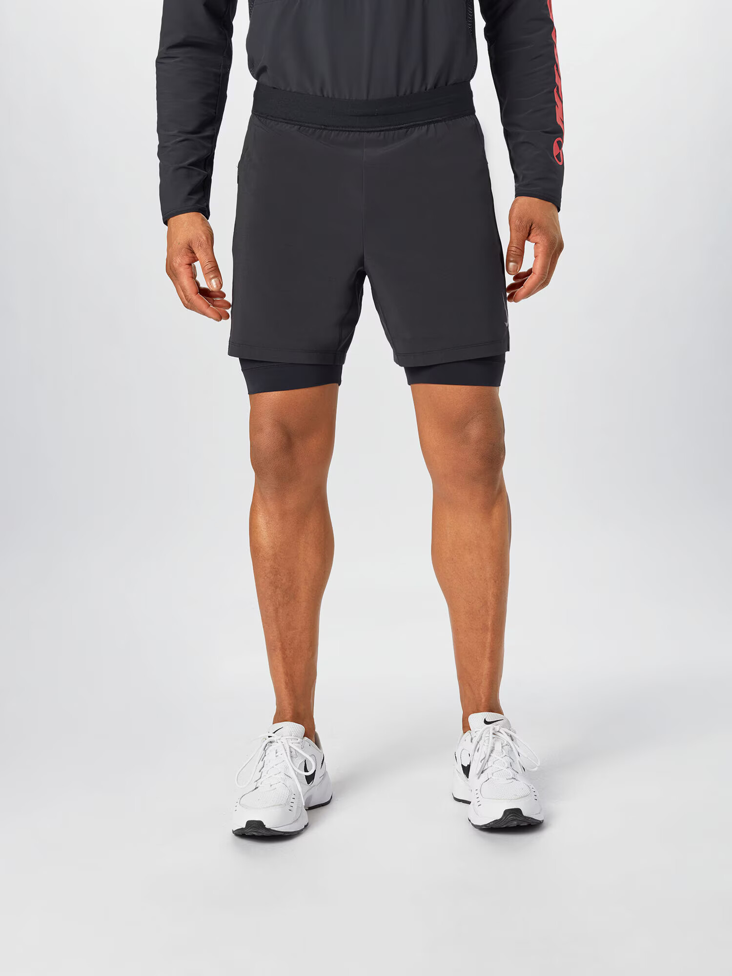 NIKE Pantaloni sport gri / negru - Pled.ro