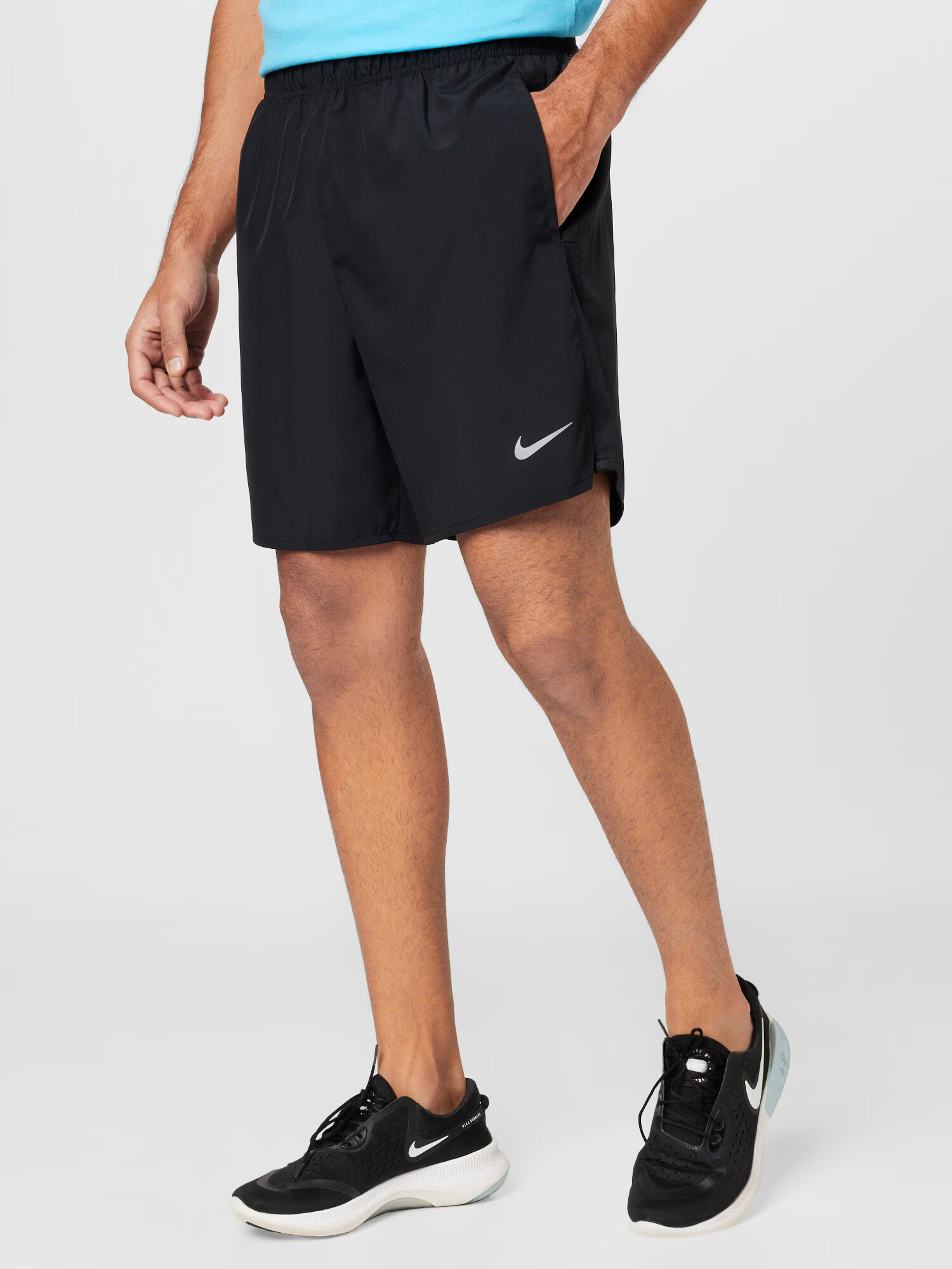 NIKE Pantaloni sport gri deschis / negru - Pled.ro