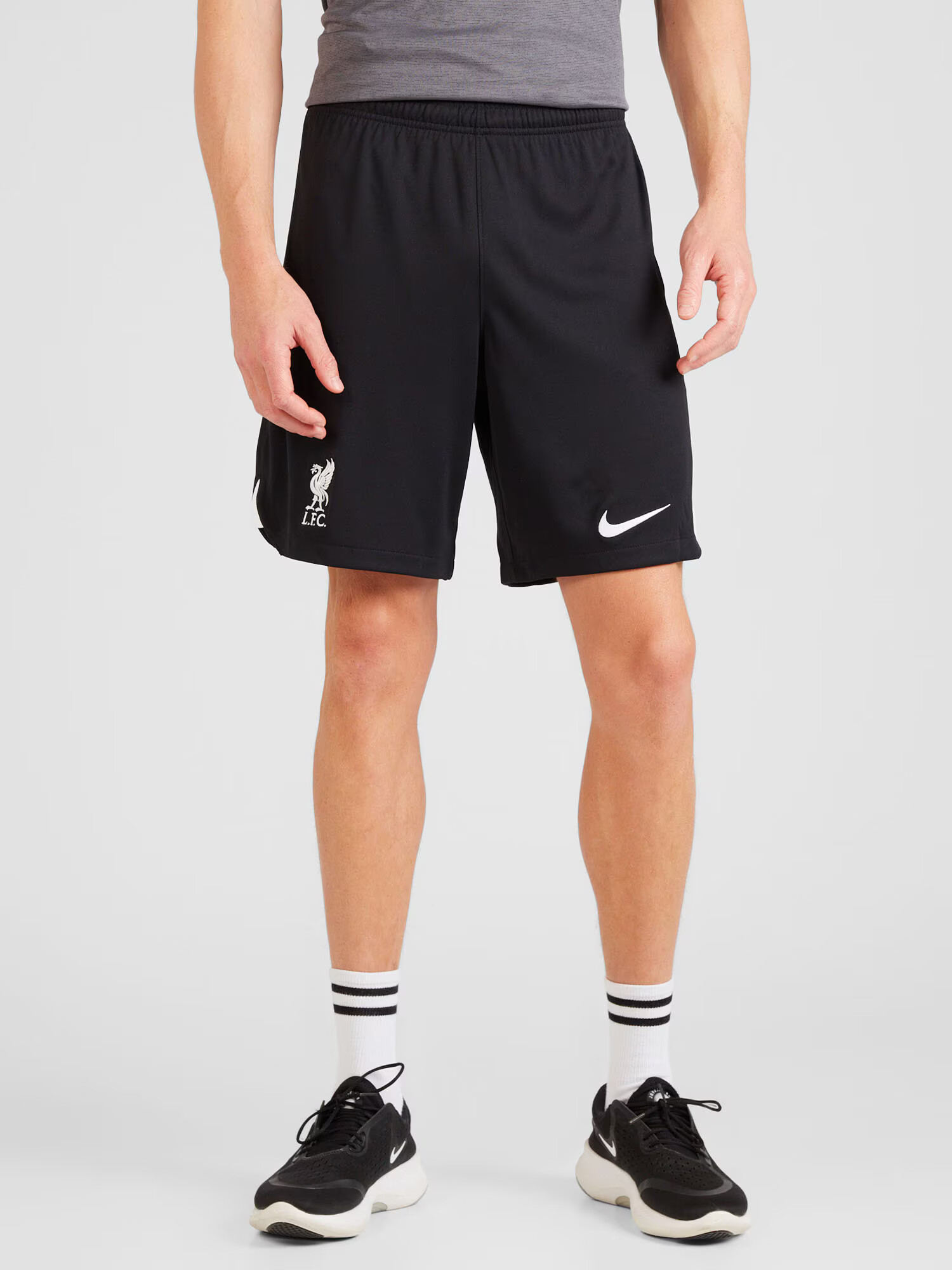 NIKE Pantaloni sport 'Liverpool FC 2023/24 Stadyum' negru / alb - Pled.ro