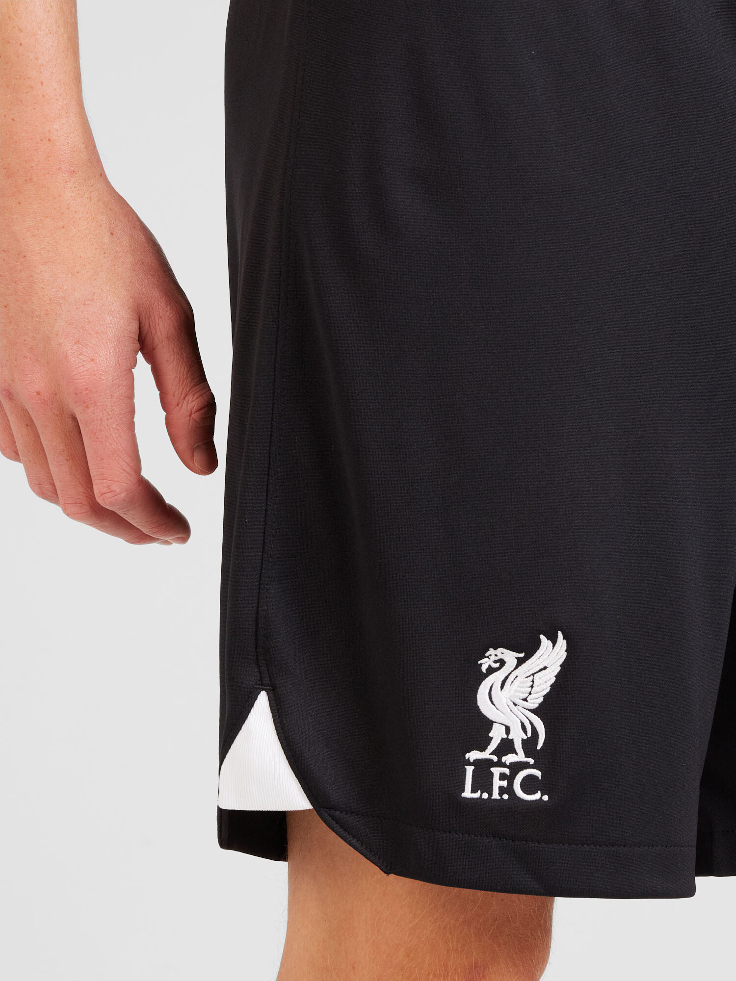 NIKE Pantaloni sport 'Liverpool FC 2023/24 Stadyum' negru / alb - Pled.ro