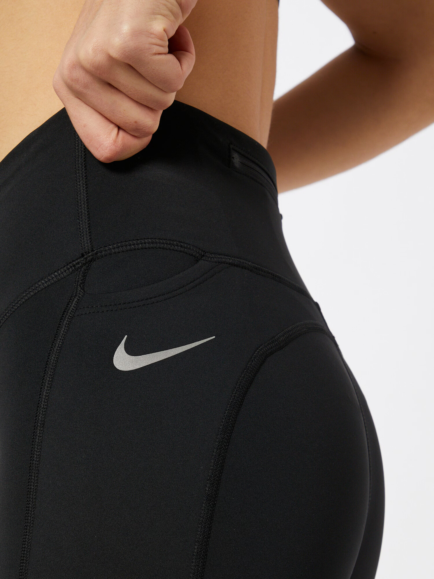 NIKE Pantaloni sport negru / alb - Pled.ro