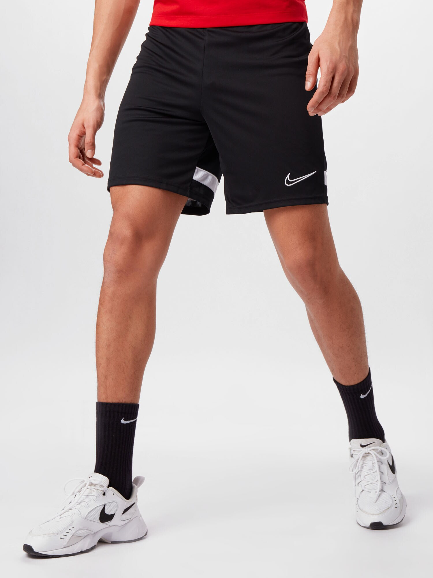 NIKE Pantaloni sport negru / alb - Pled.ro