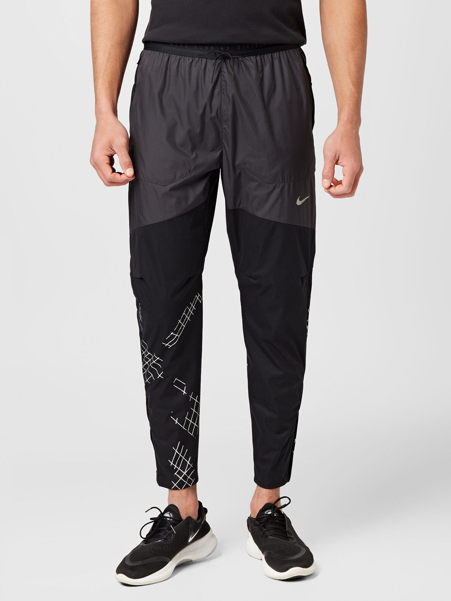 NIKE Pantaloni sport negru / alb - Pled.ro