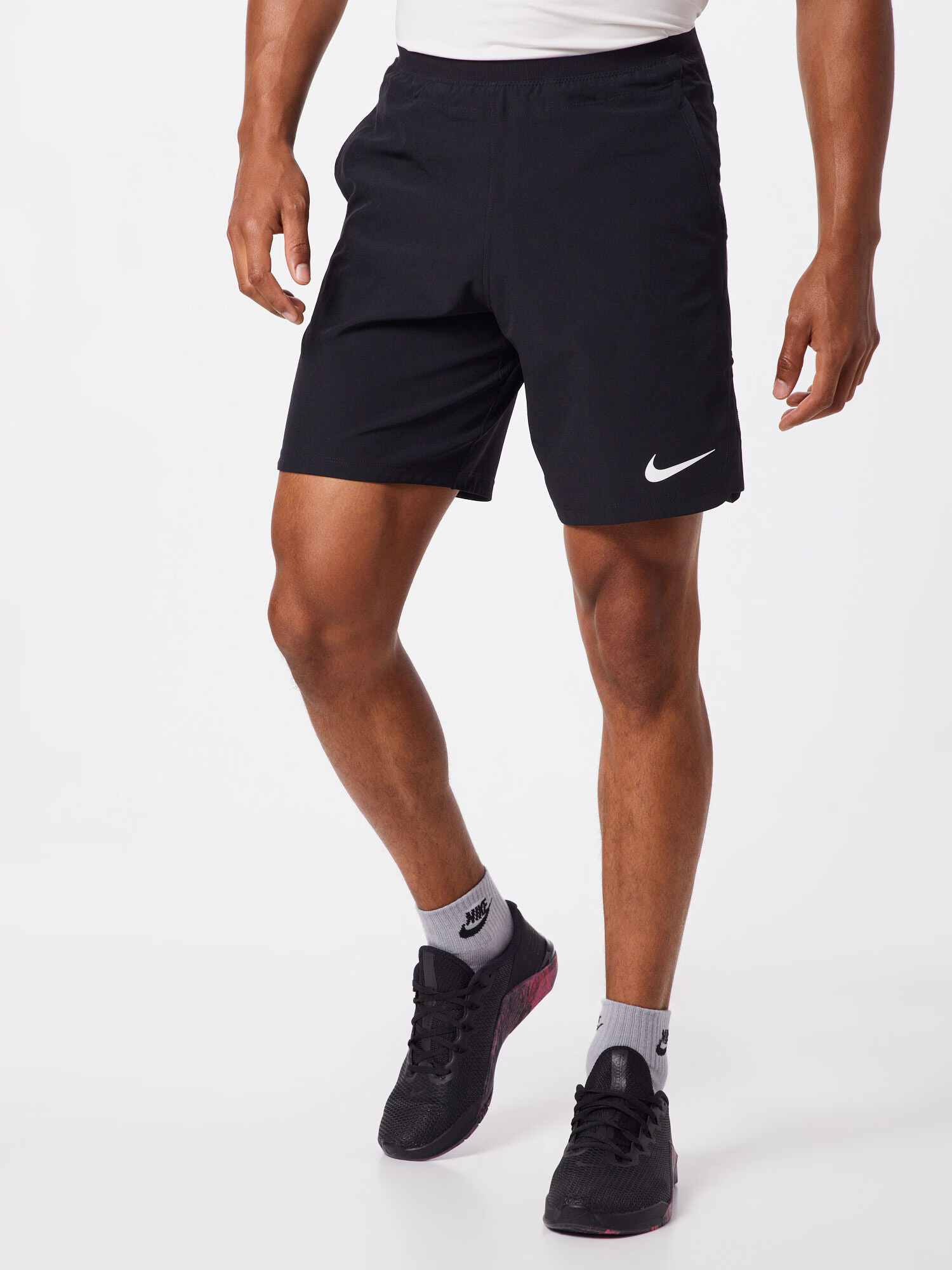 NIKE Pantaloni sport negru / alb - Pled.ro