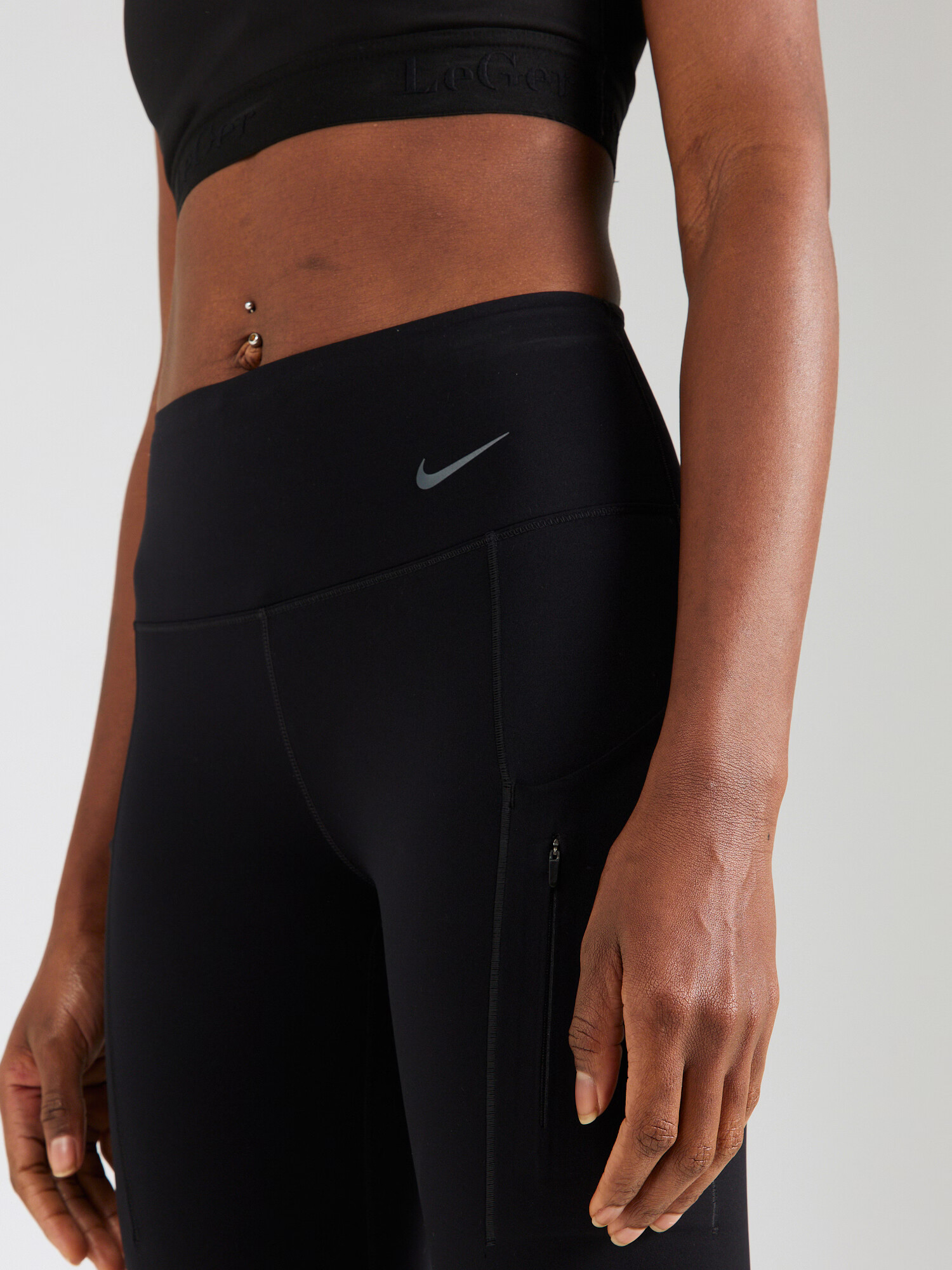 NIKE Pantaloni sport negru / alb - Pled.ro