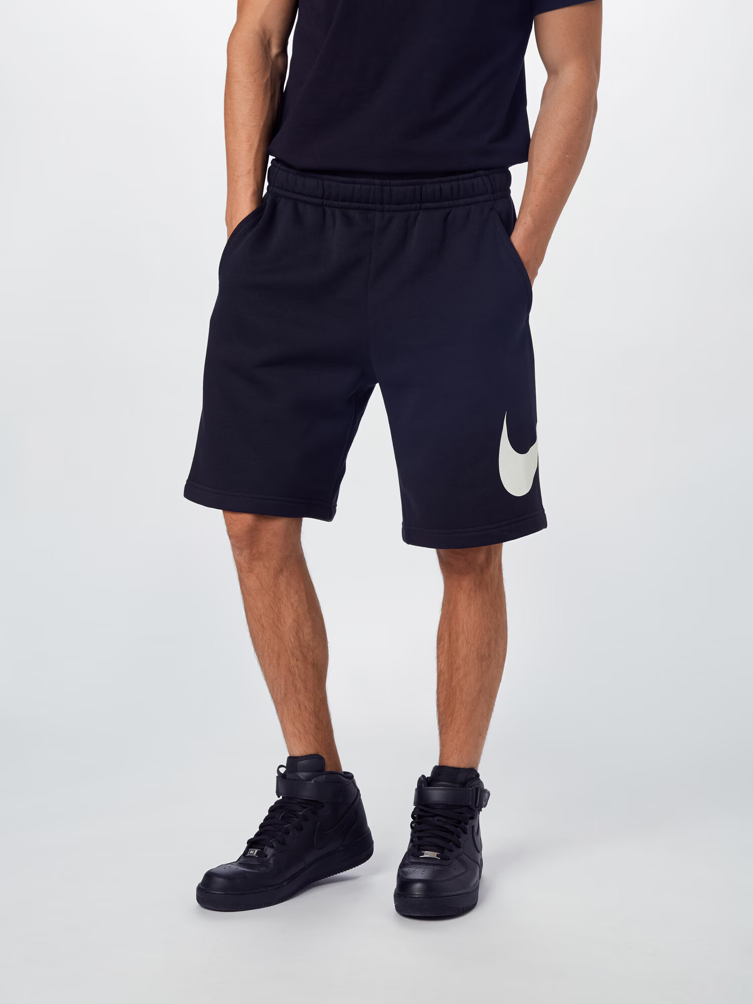 NIKE Pantaloni sport 'Club' negru / alb - Pled.ro