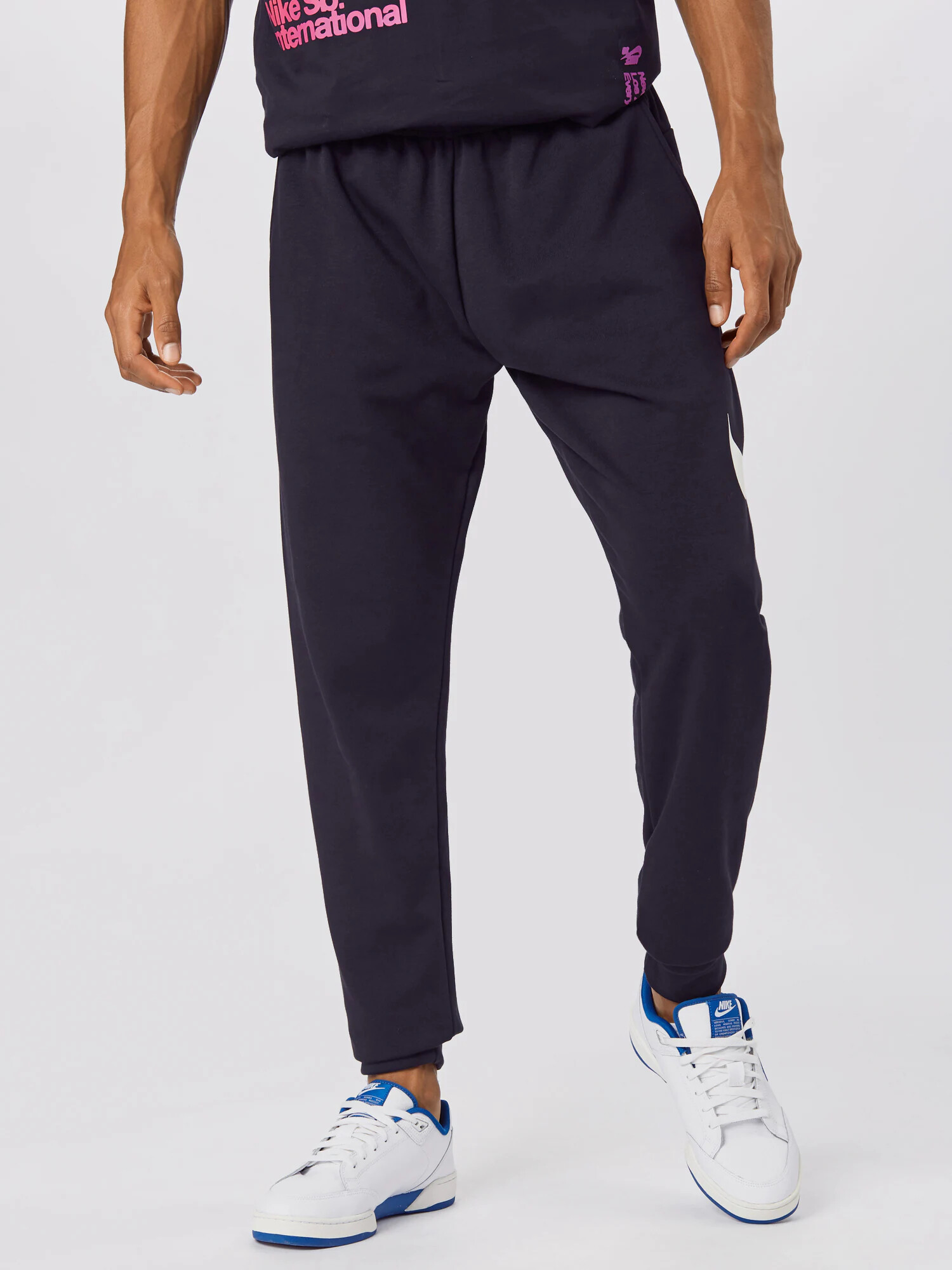 NIKE Pantaloni sport negru / alb - Pled.ro