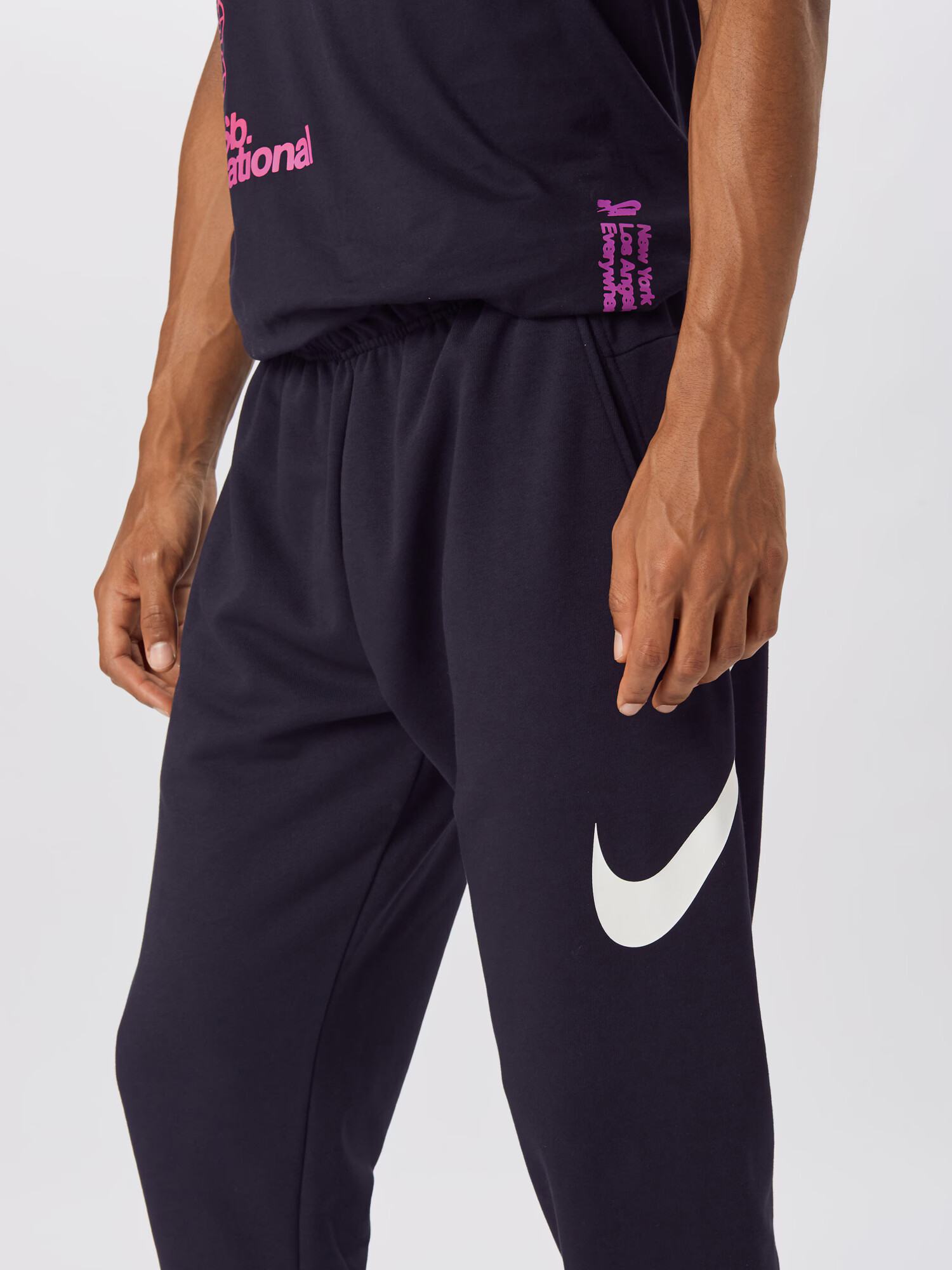 NIKE Pantaloni sport negru / alb - Pled.ro