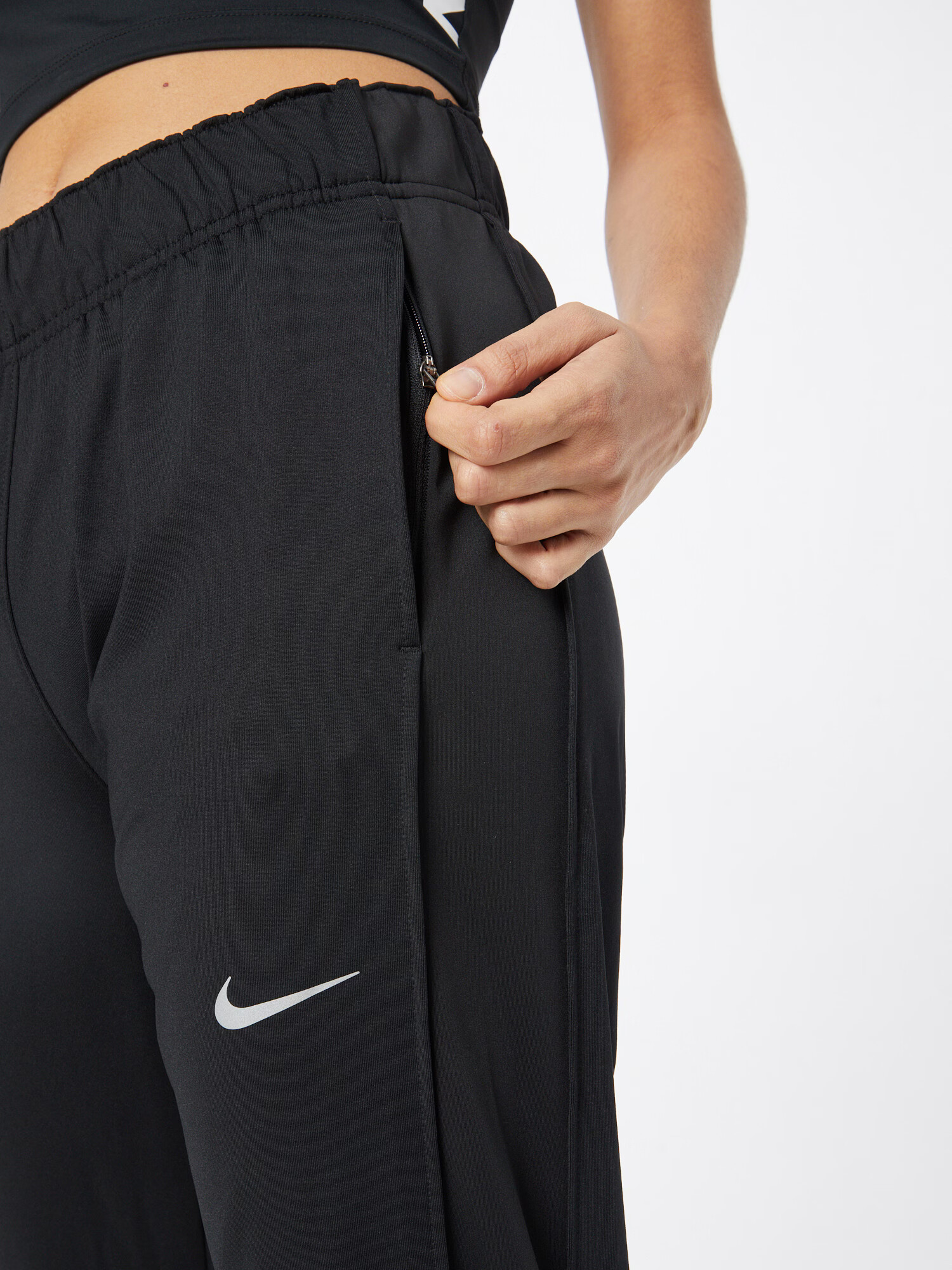 NIKE Pantaloni sport negru / alb - Pled.ro