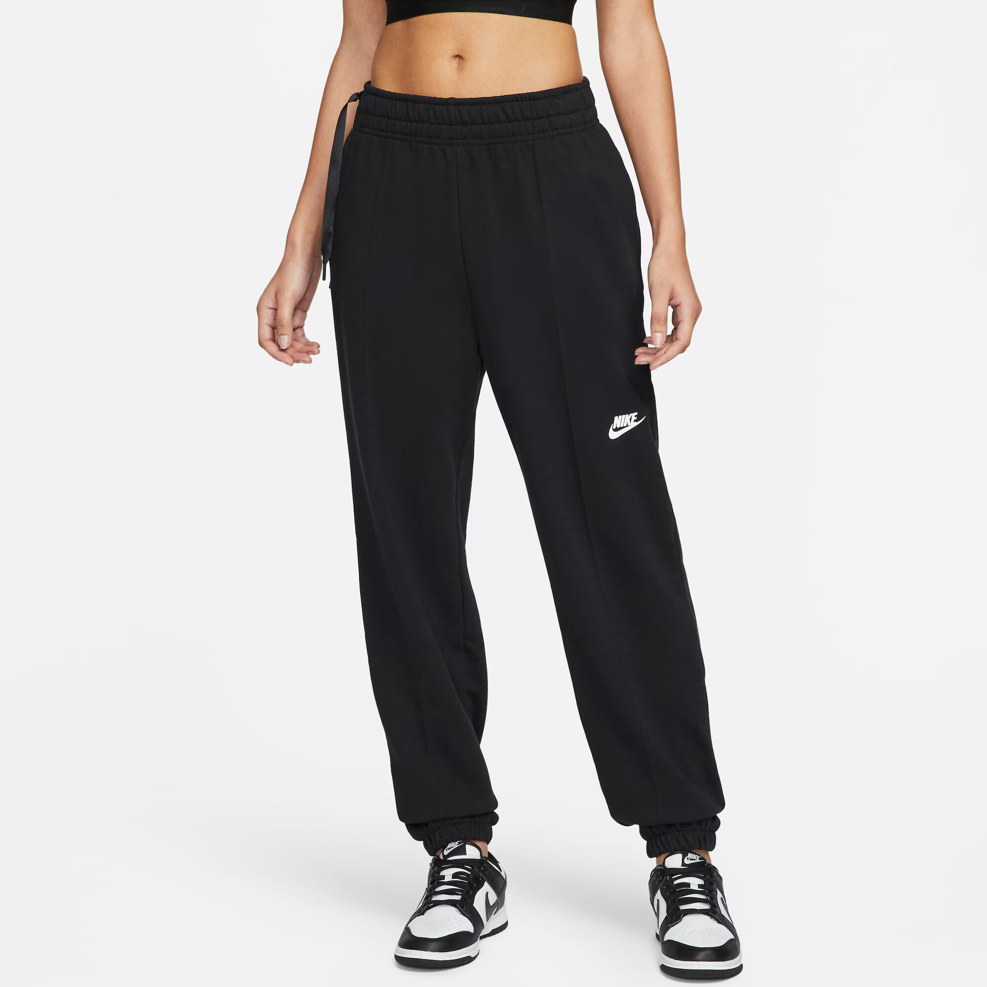 NIKE Pantaloni sport negru / alb - Pled.ro