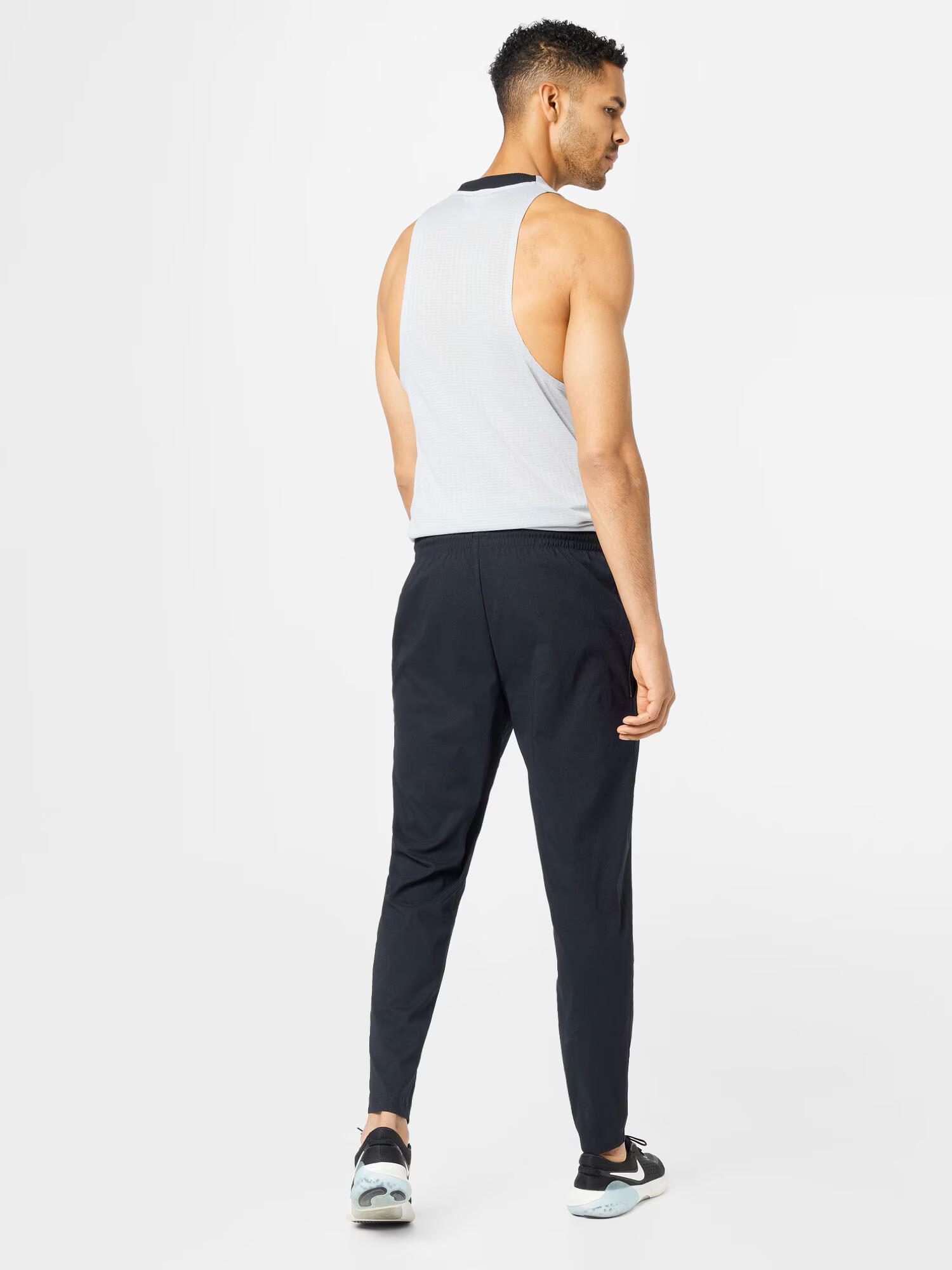 NIKE Pantaloni sport negru / alb - Pled.ro