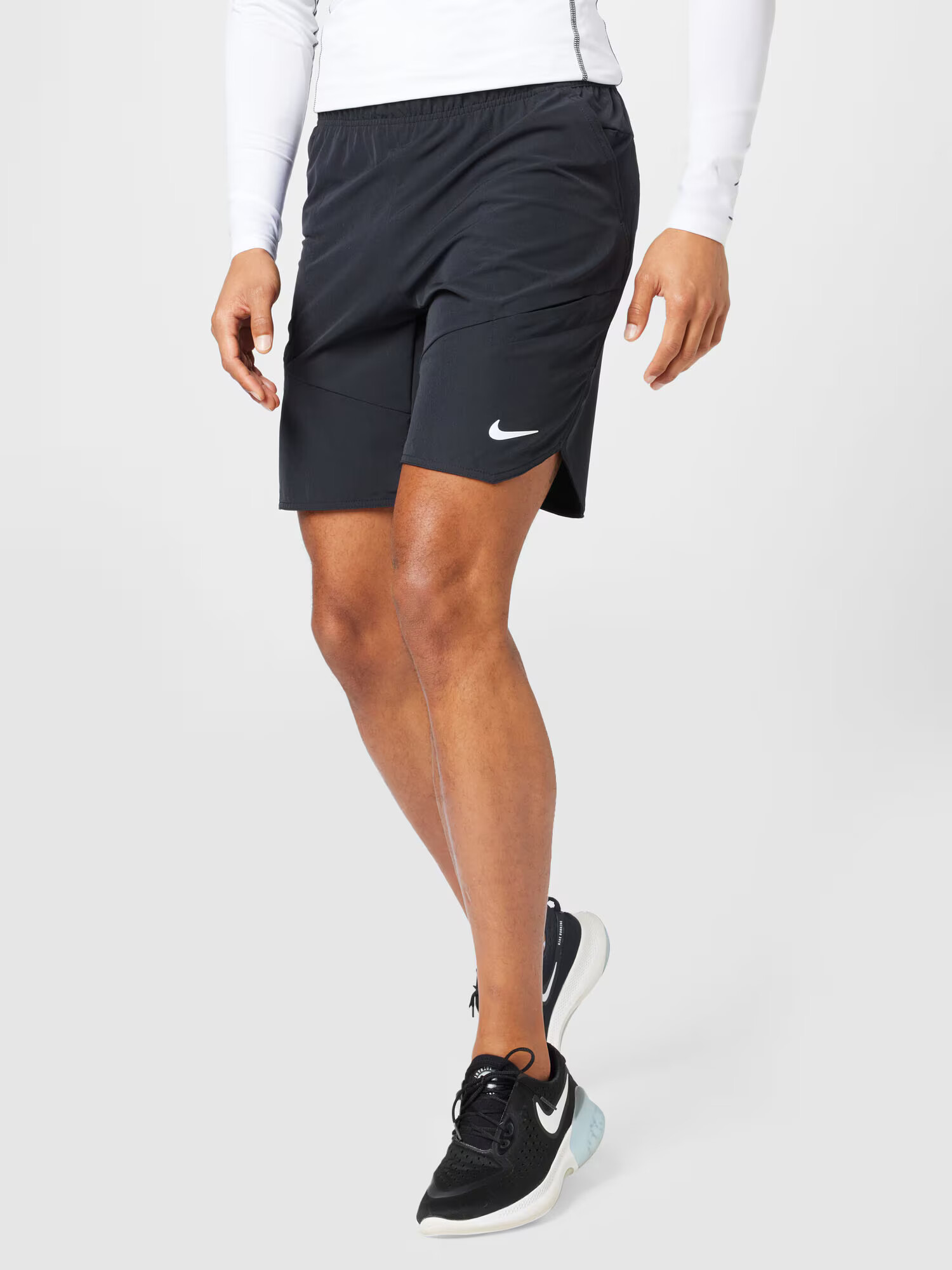 NIKE Pantaloni sport negru / alb - Pled.ro