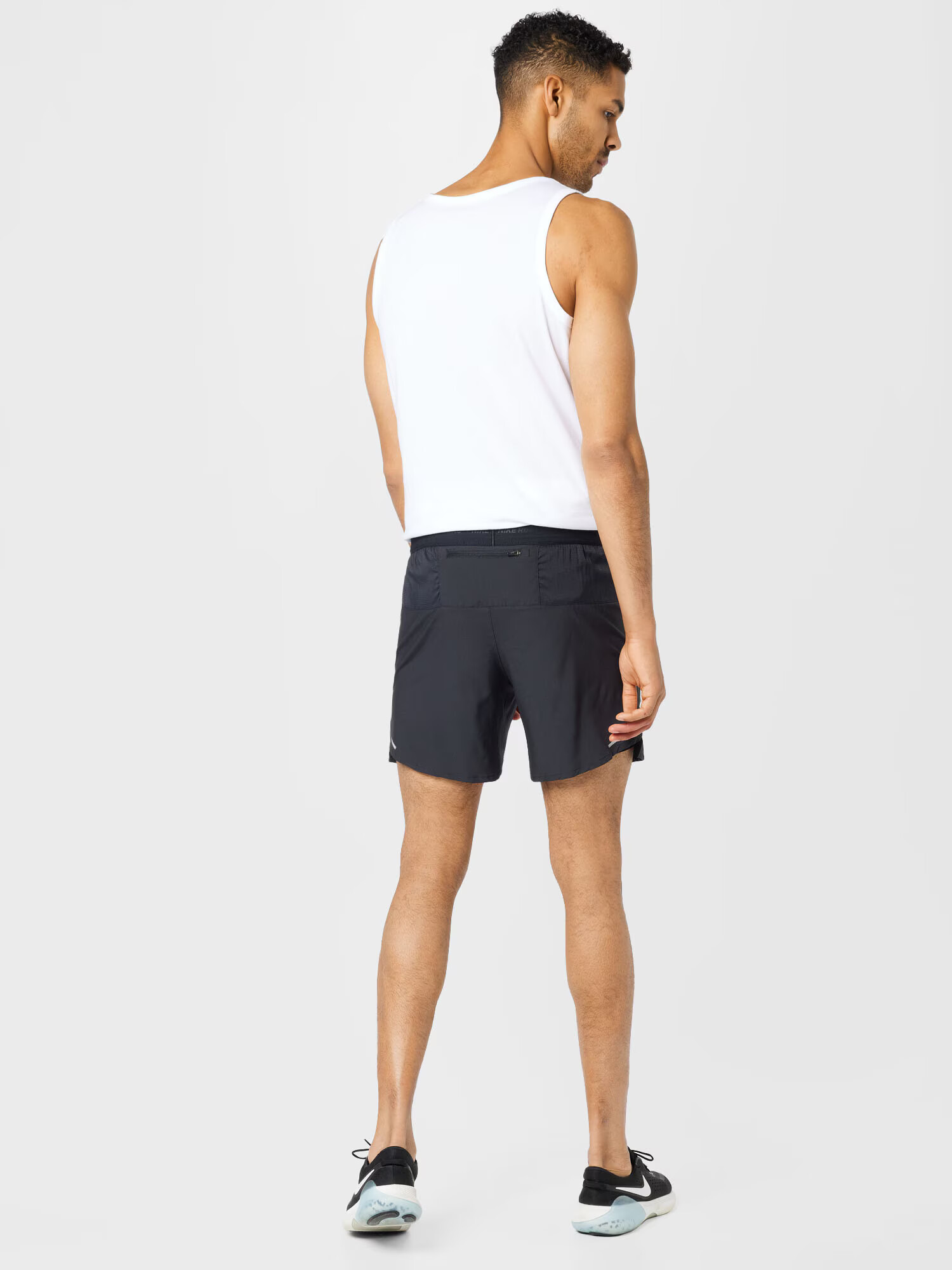 NIKE Pantaloni sport negru / argintiu - Pled.ro