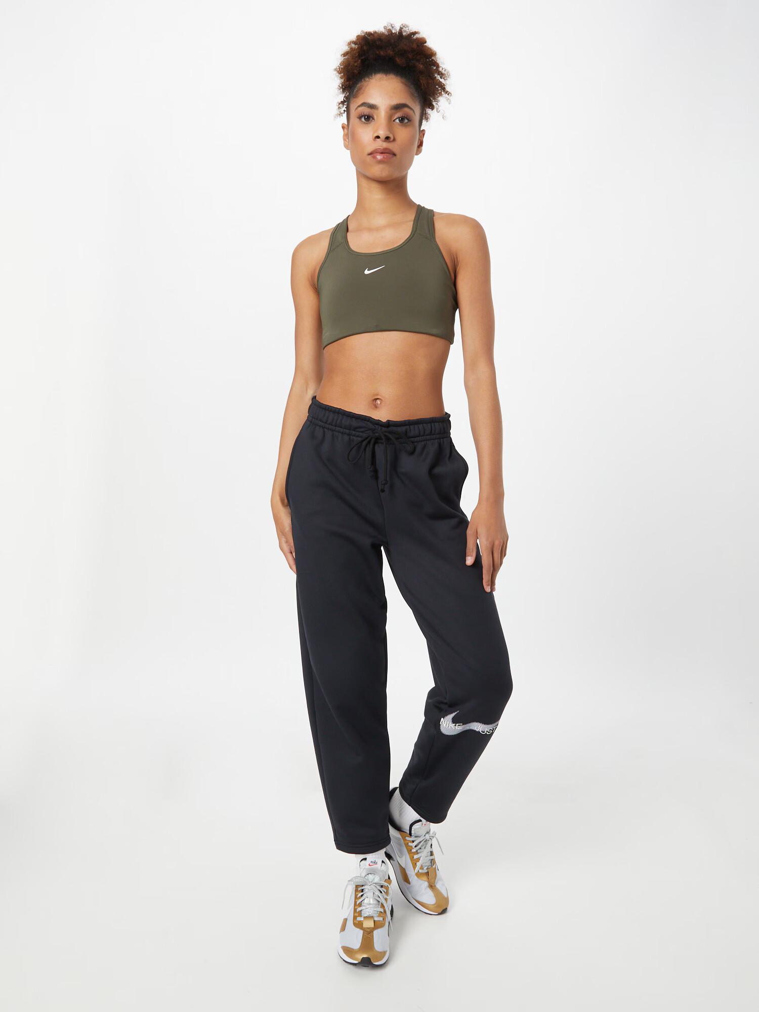 NIKE Pantaloni sport negru / argintiu - Pled.ro