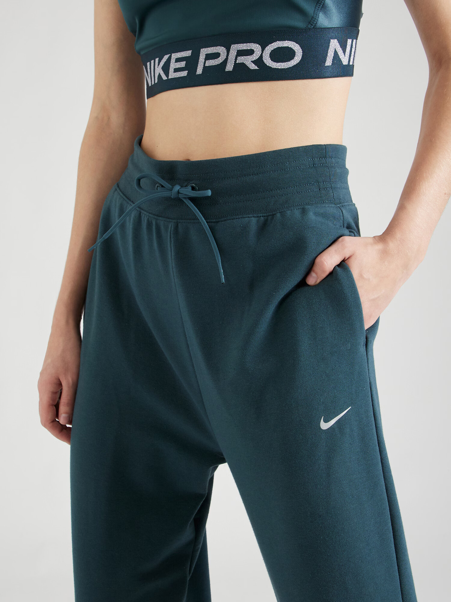 NIKE Pantaloni sport 'ONE PRO' gri / verde închis - Pled.ro