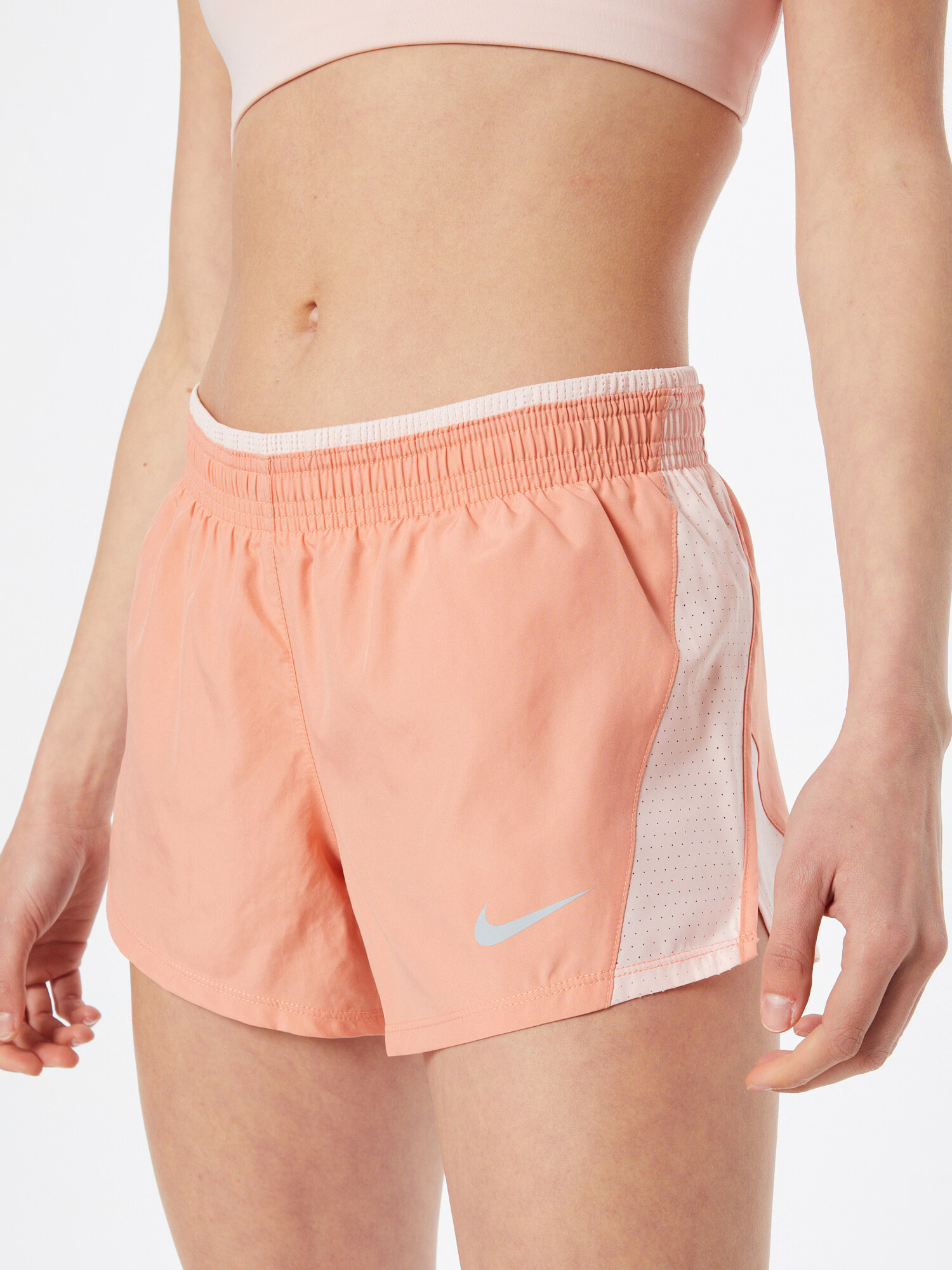 NIKE Pantaloni sport portocaliu pastel / alb - Pled.ro