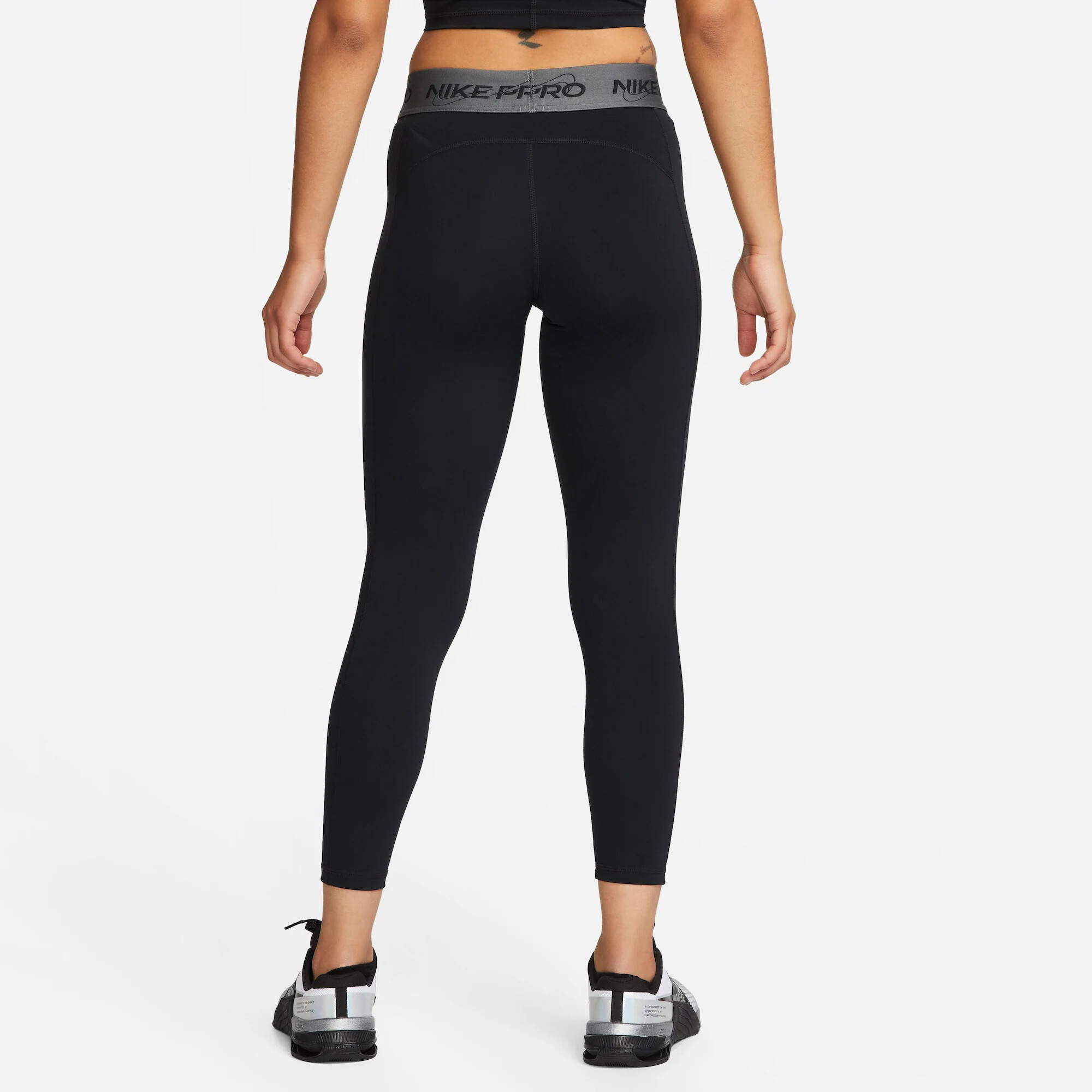 NIKE Pantaloni sport 'Pro Dri Fit' gri / negru - Pled.ro