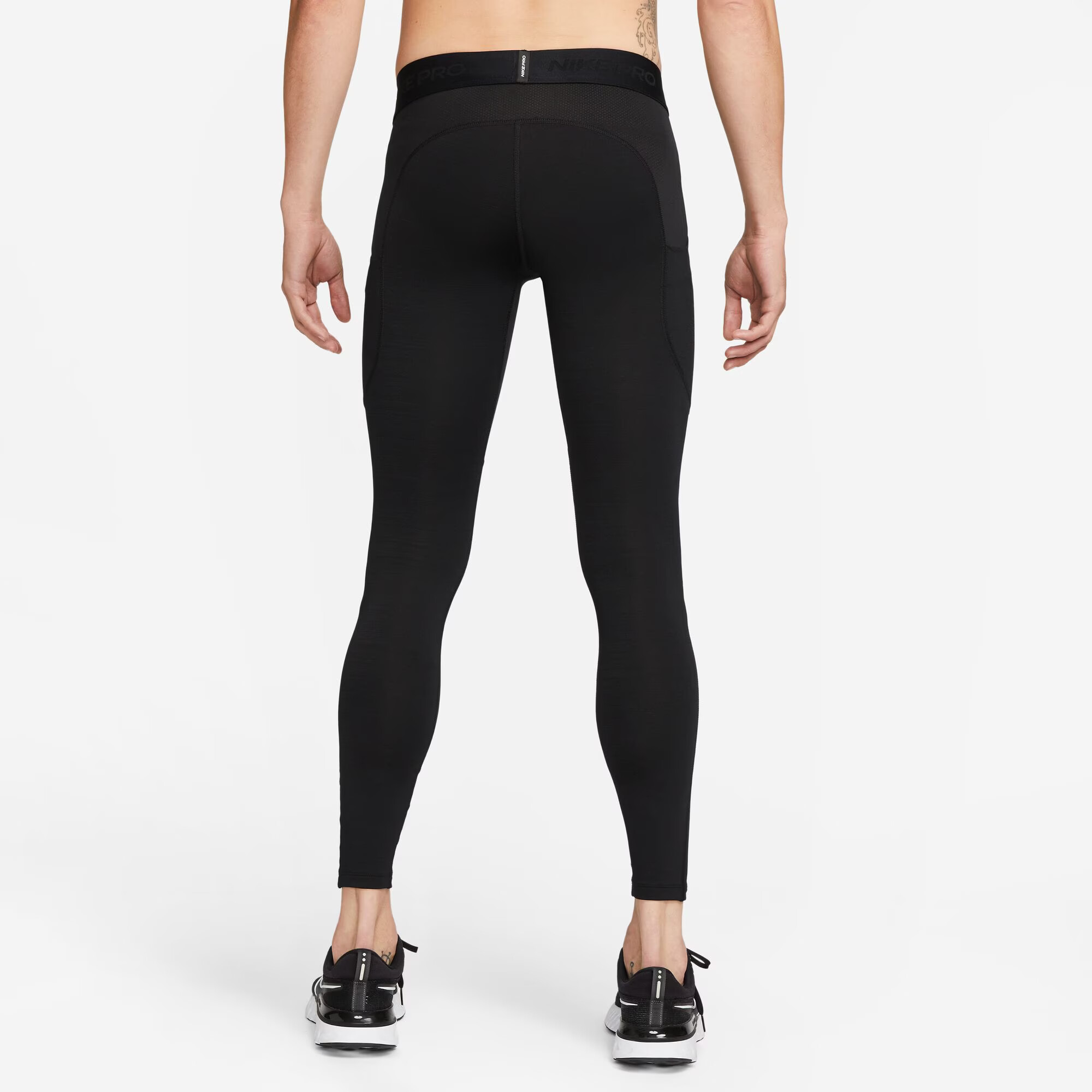 NIKE Pantaloni sport 'Pro' negru / alb - Pled.ro