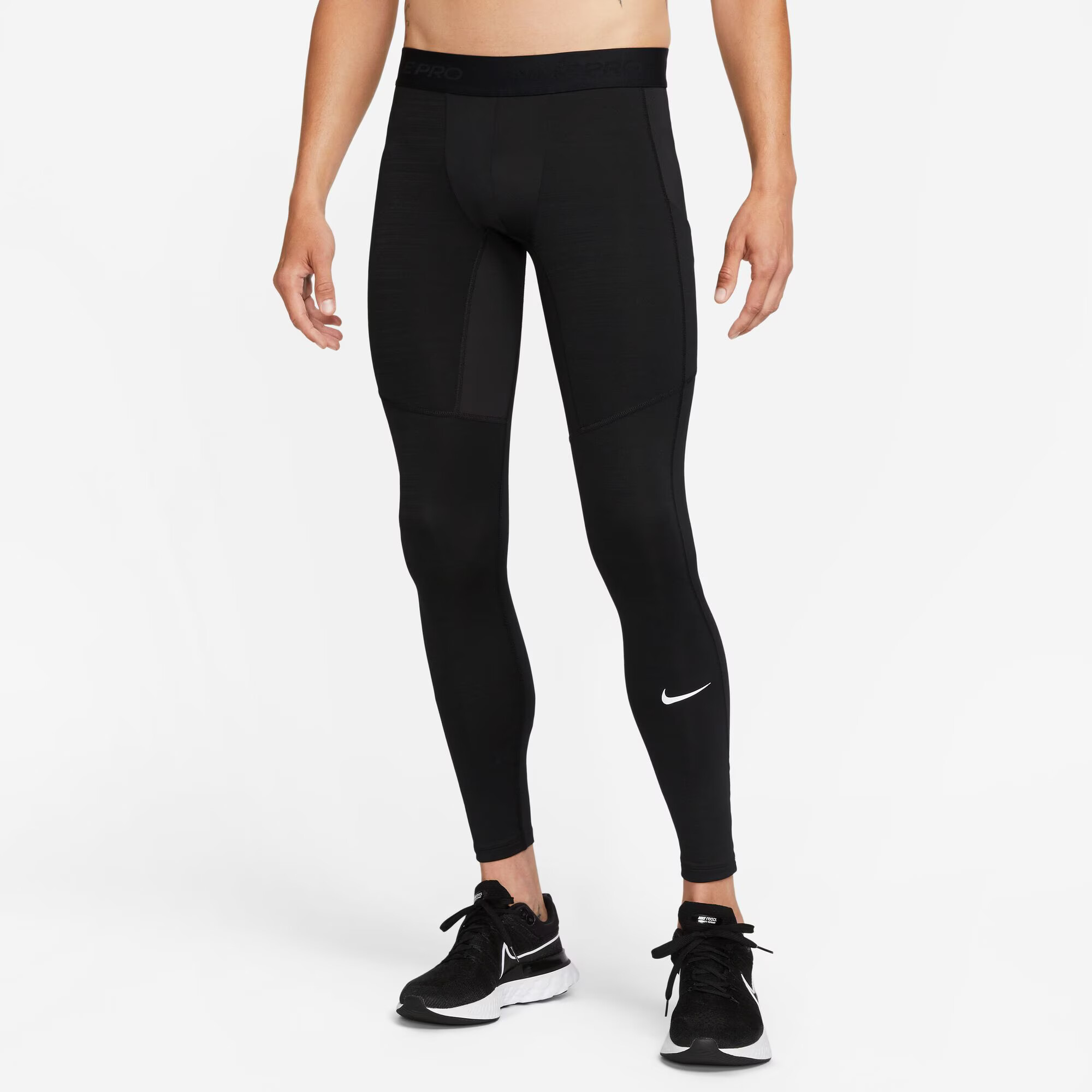 NIKE Pantaloni sport 'Pro' negru / alb - Pled.ro