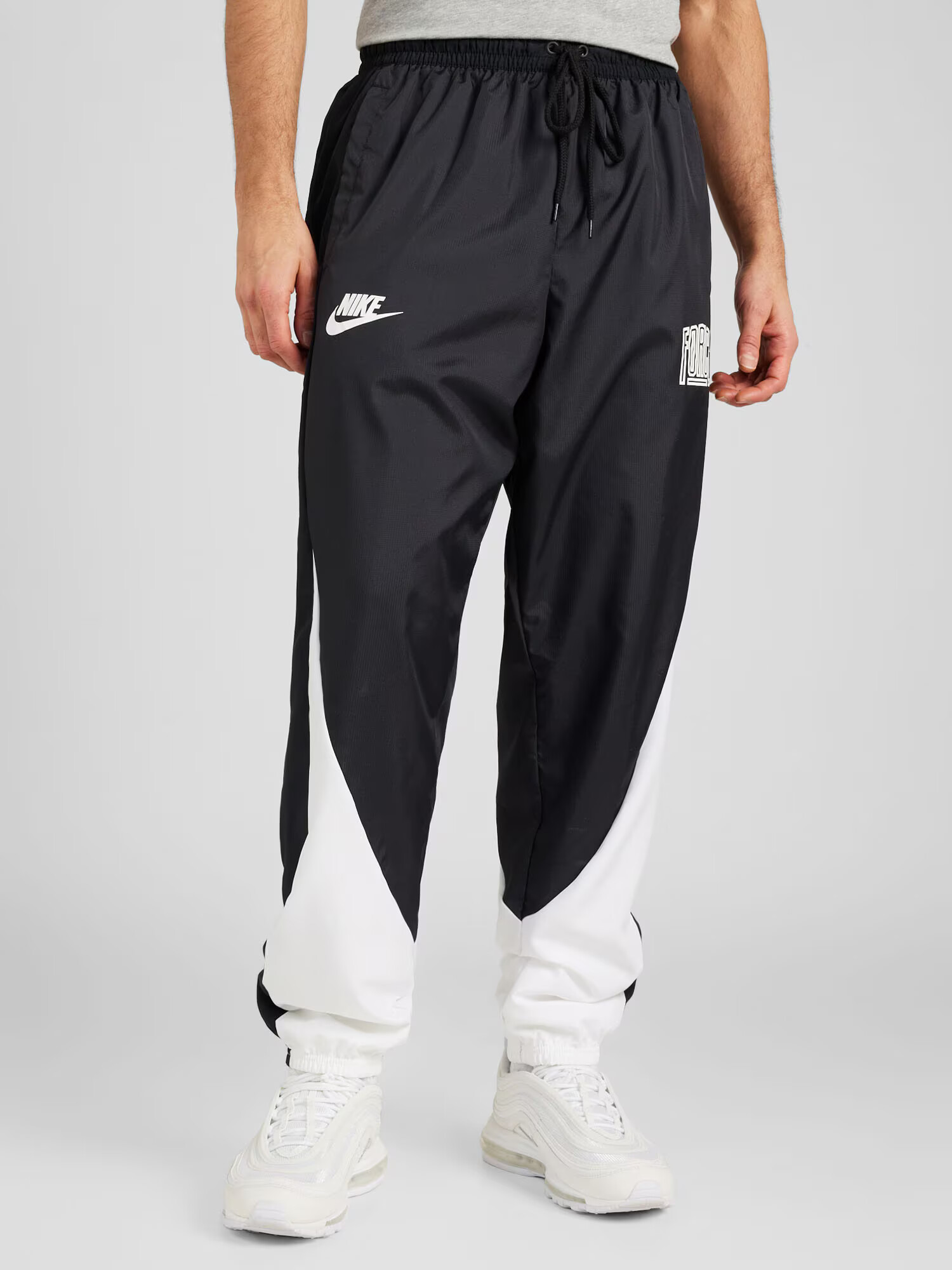 NIKE Pantaloni sport 'START5' negru / alb - Pled.ro