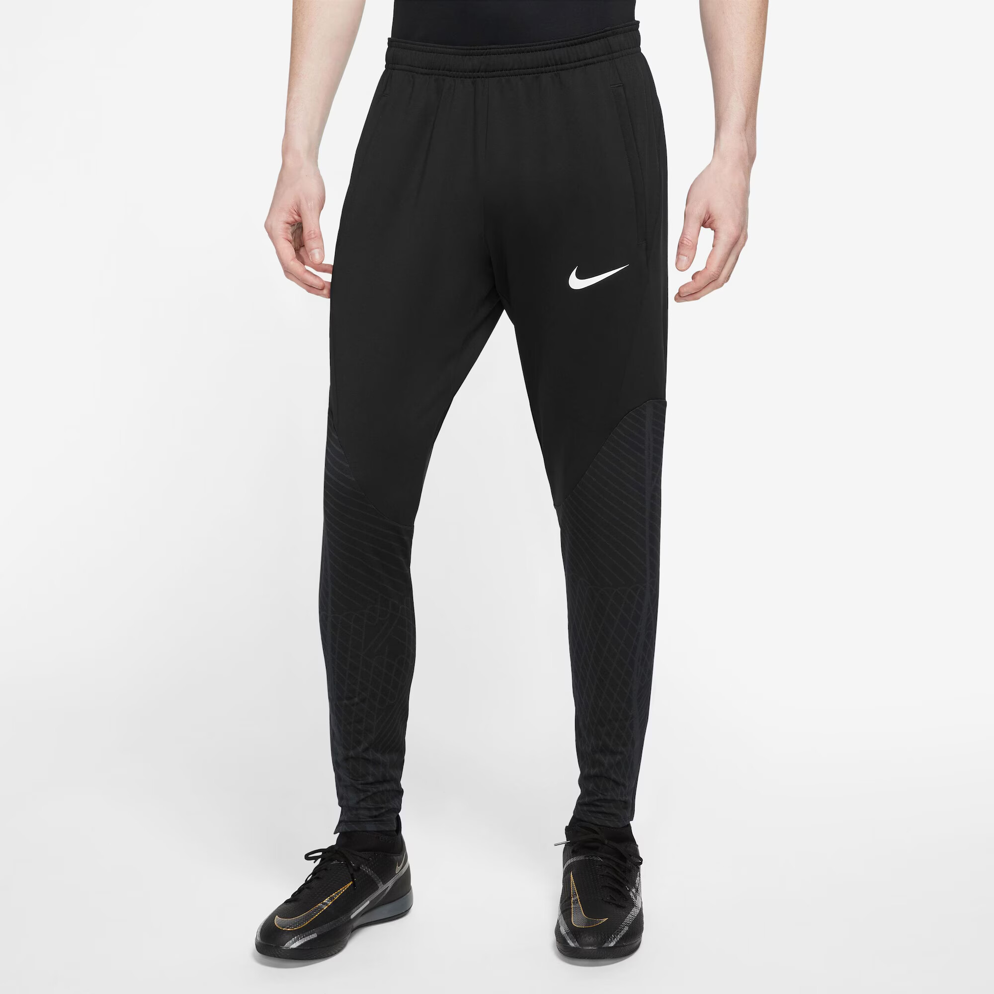 NIKE Pantaloni sport 'Strike' gri închis / negru / alb - Pled.ro