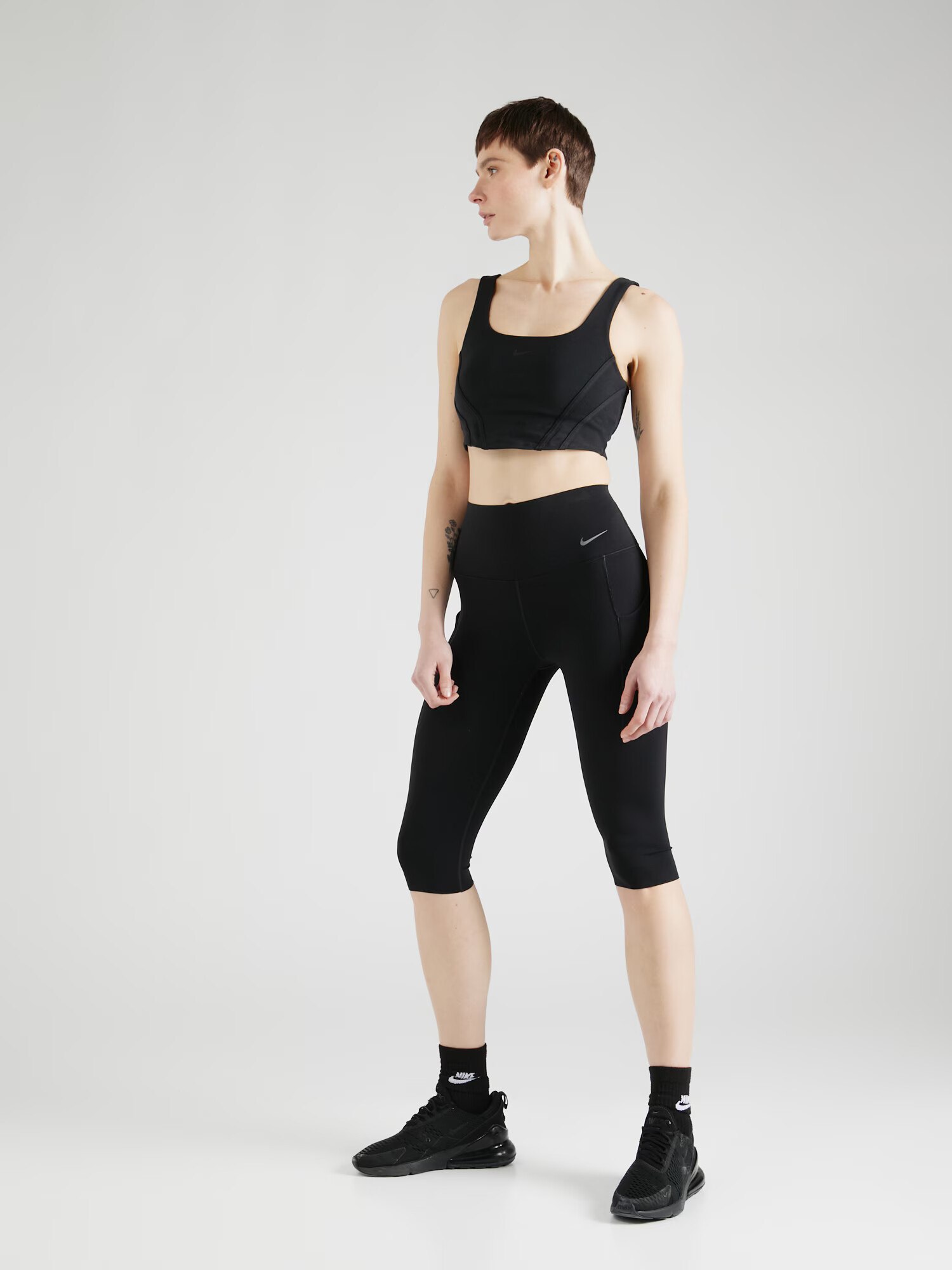 NIKE Pantaloni sport 'UNIVERSA' gri / negru - Pled.ro