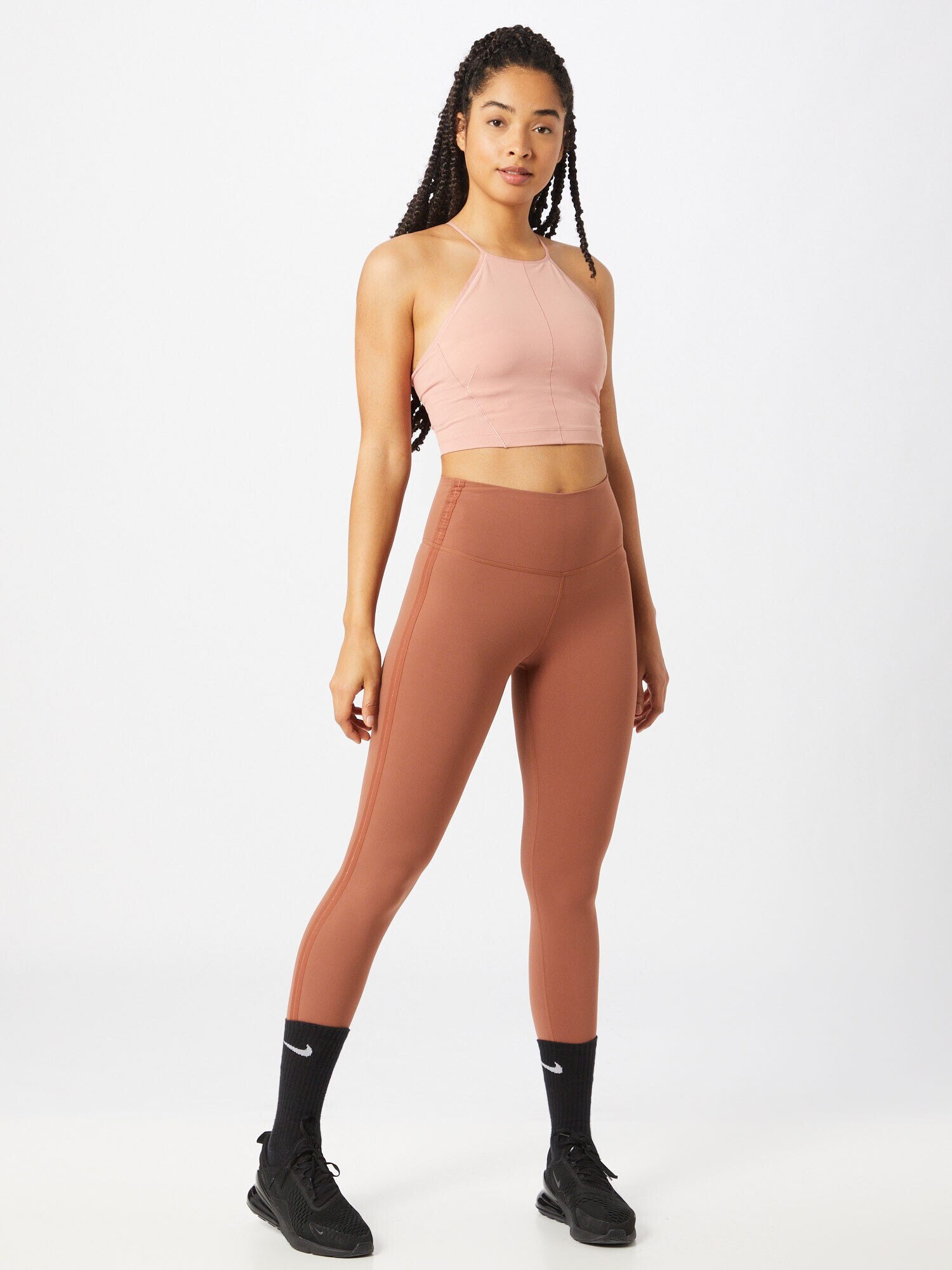 NIKE Pantaloni sport 'Yoga Luxe' maro - Pled.ro