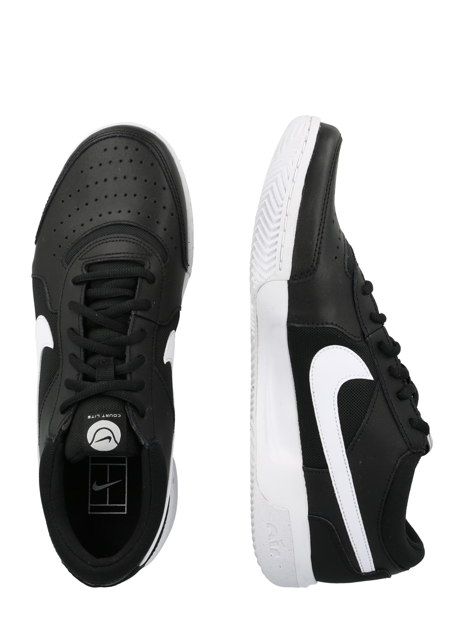 NIKE Pantofi sport 'Court Lite 3' negru / alb - Pled.ro