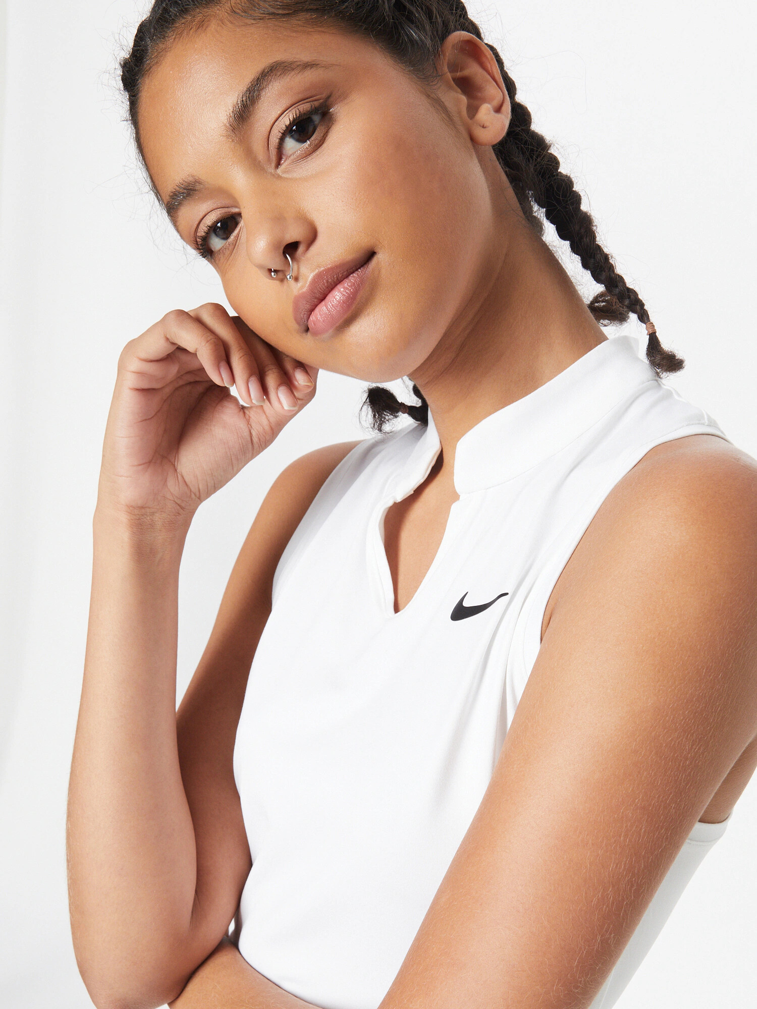 NIKE Rochie sport 'VICTORY' negru / alb - Pled.ro