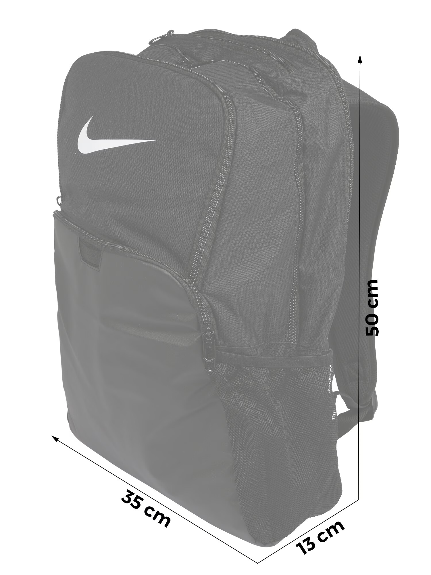 NIKE Rucsac sport 'Brasilia 9.5' negru / alb - Pled.ro