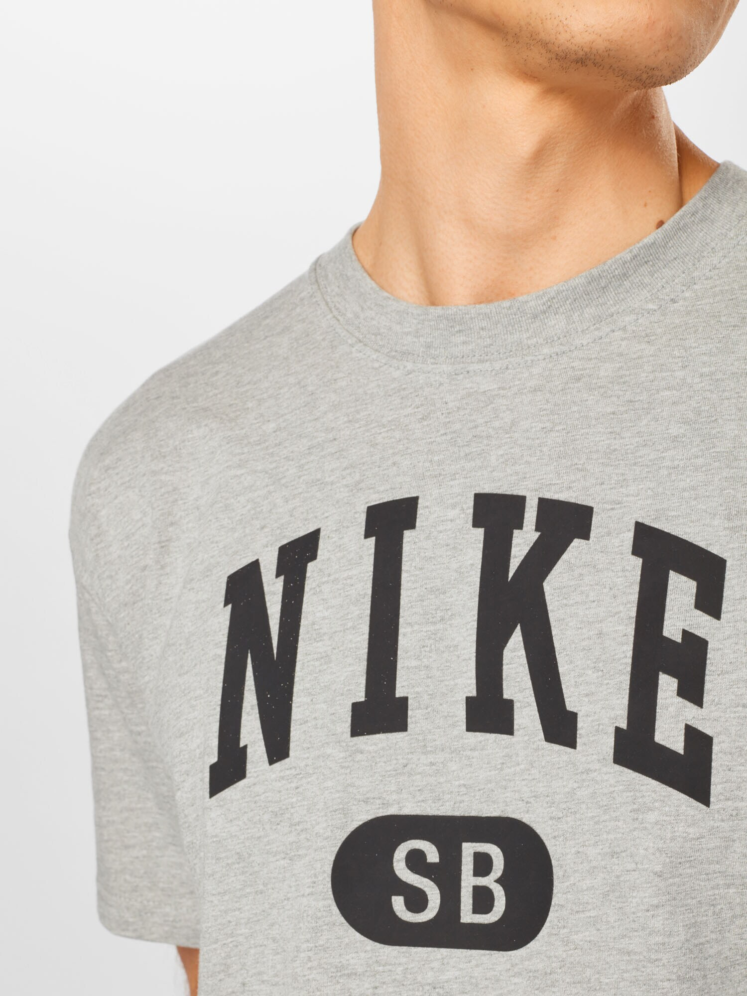 Nike SB Tricou gri metalic / gri amestecat - Pled.ro