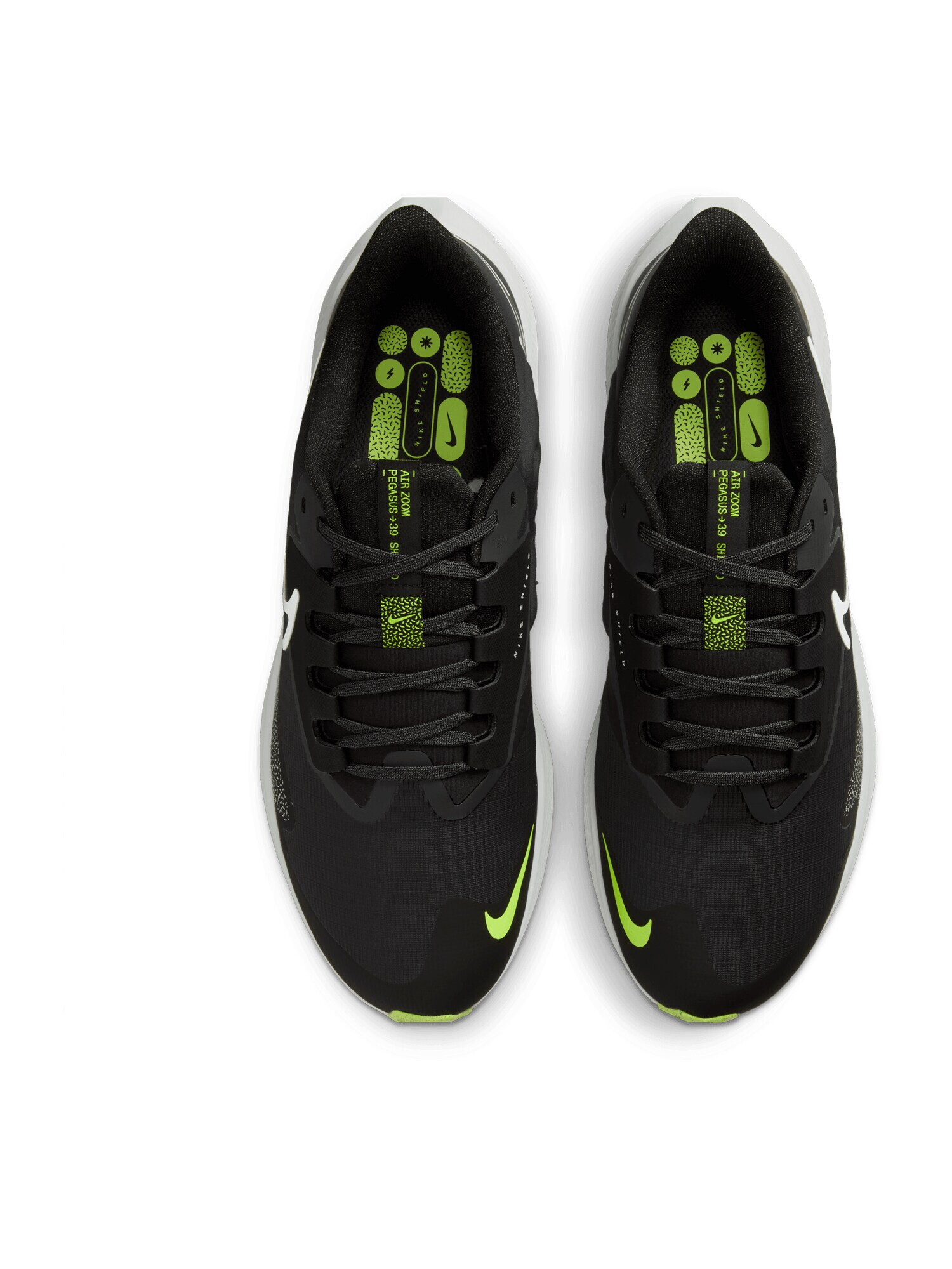 NIKE Sneaker low 'Air Zoom Pegasus 39 Shield' verde limetă / negru / alb - Pled.ro