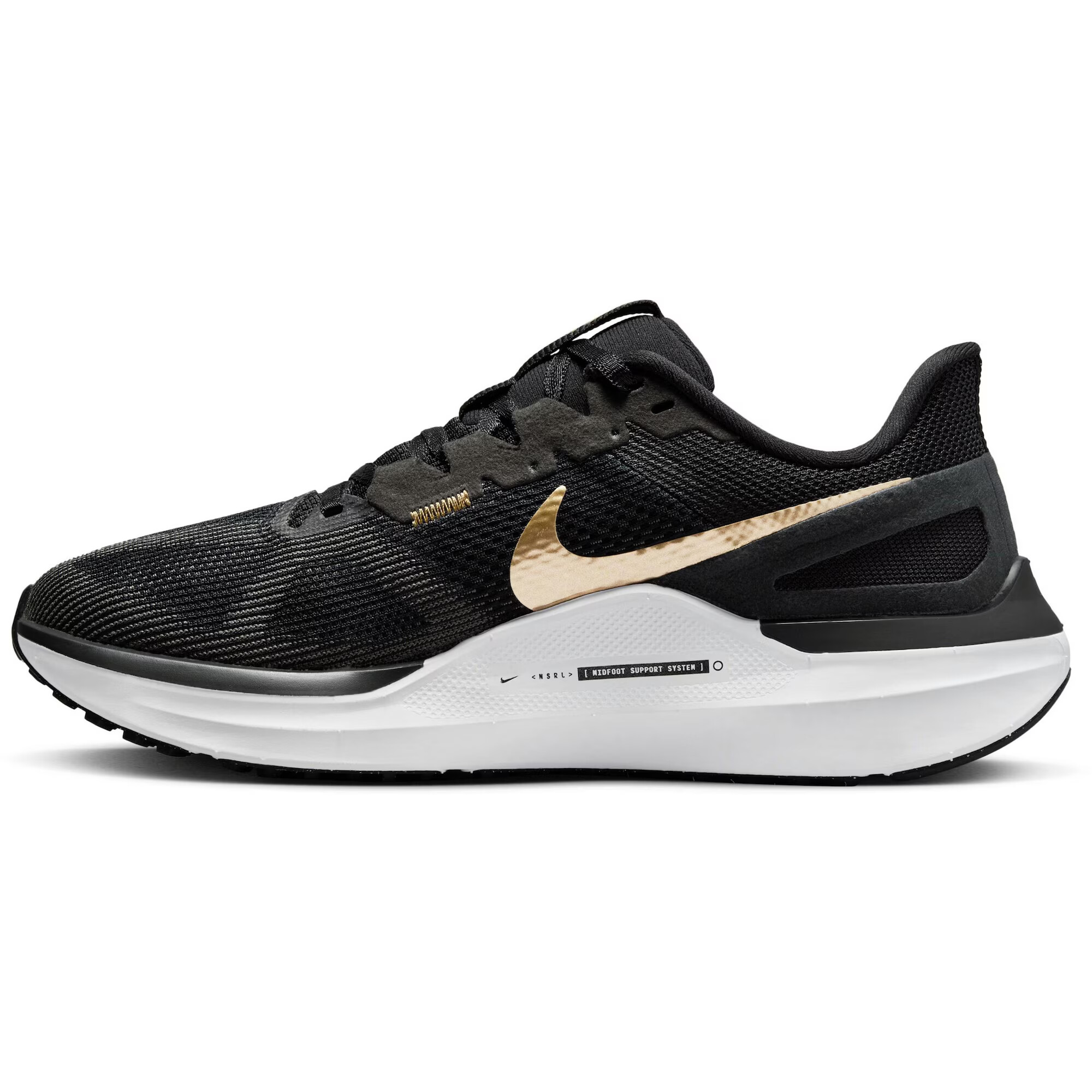 NIKE Sneaker de alergat 'AIR ZOOM STRUCTURE 25' auriu / negru - Pled.ro