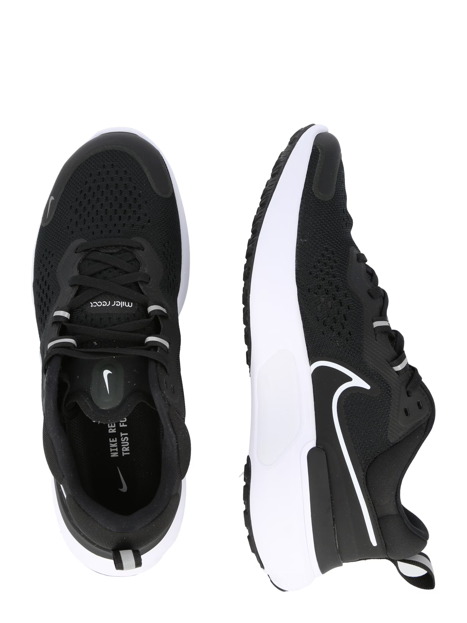 NIKE Sneaker de alergat 'React Miler 2' negru / alb - Pled.ro