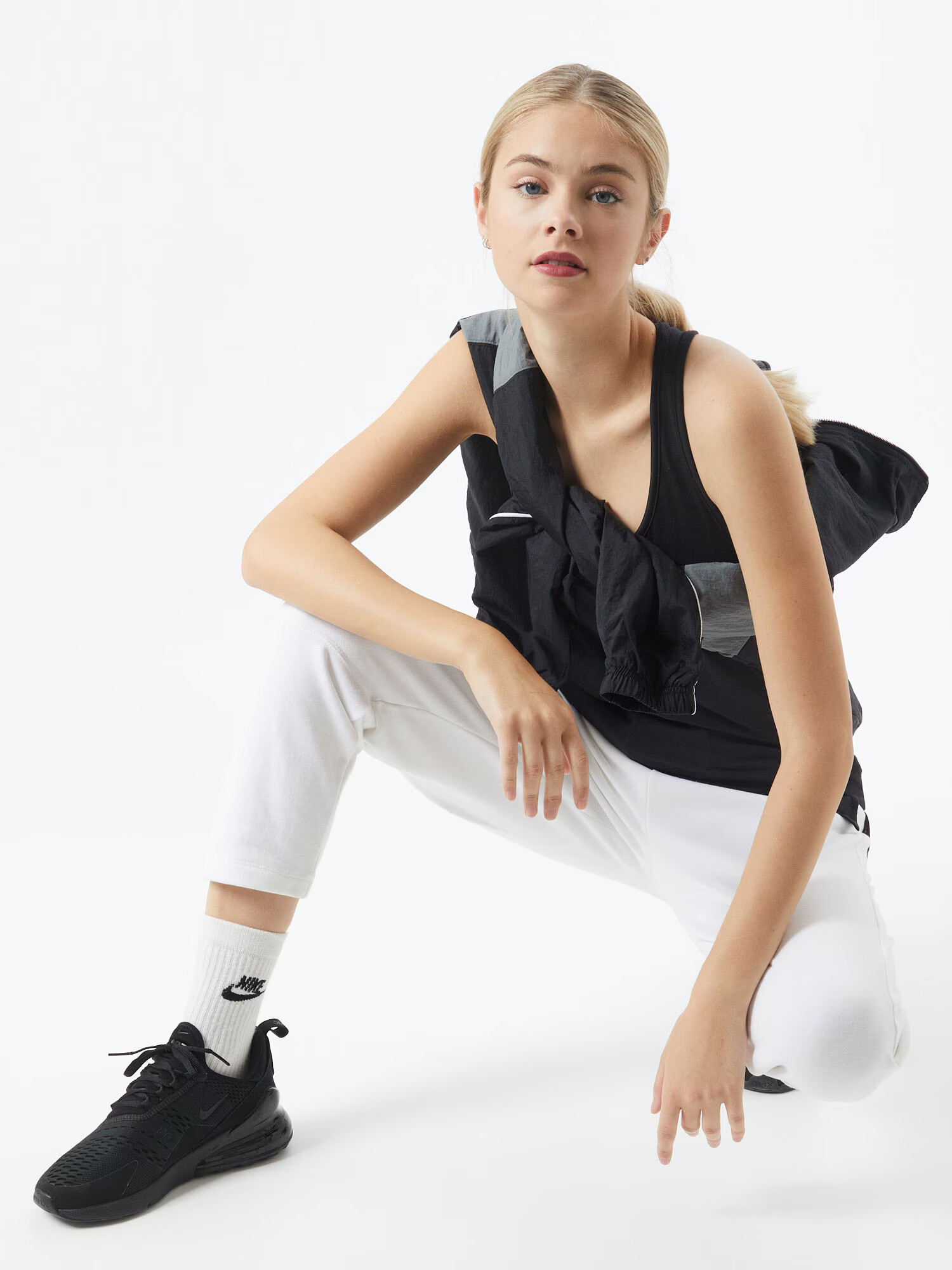 NIKE Sport top negru - Pled.ro