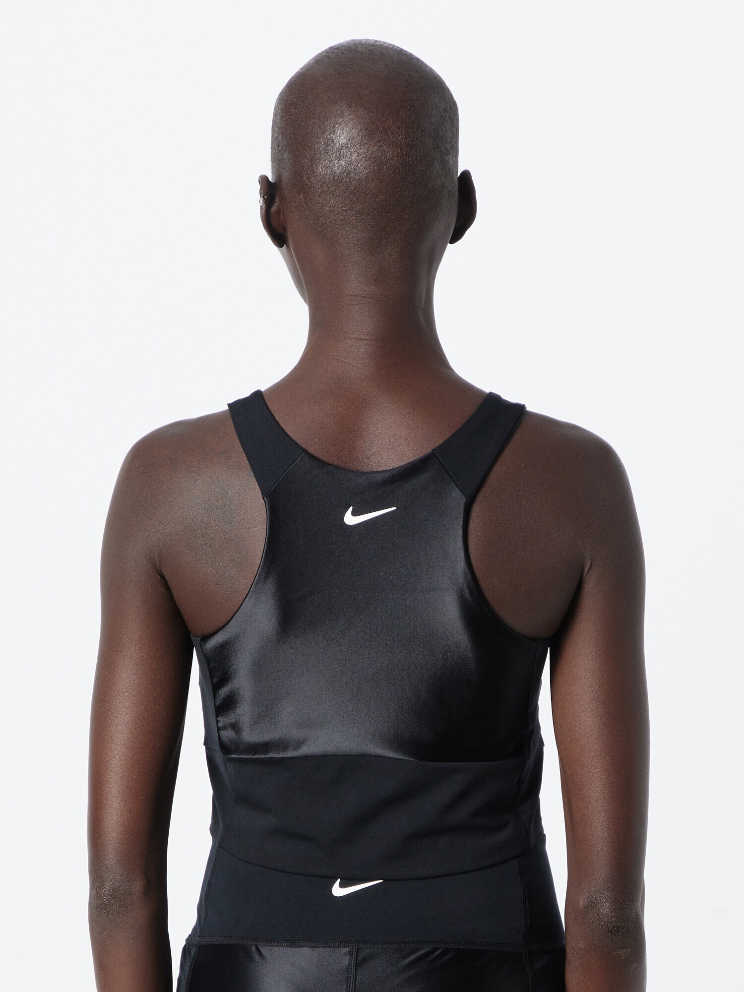 NIKE Sport top negru / alb - Pled.ro