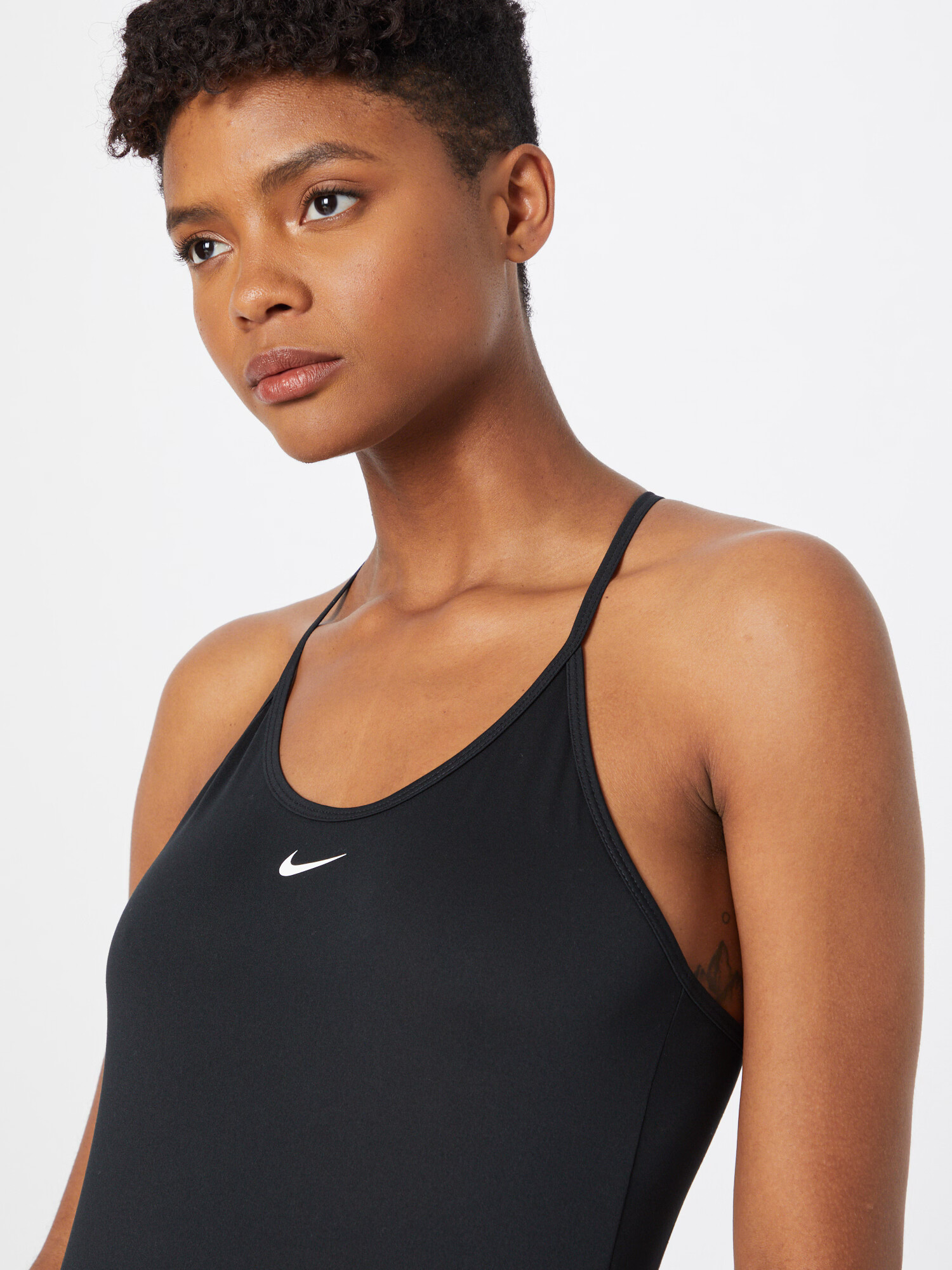 NIKE Sport top negru / alb - Pled.ro