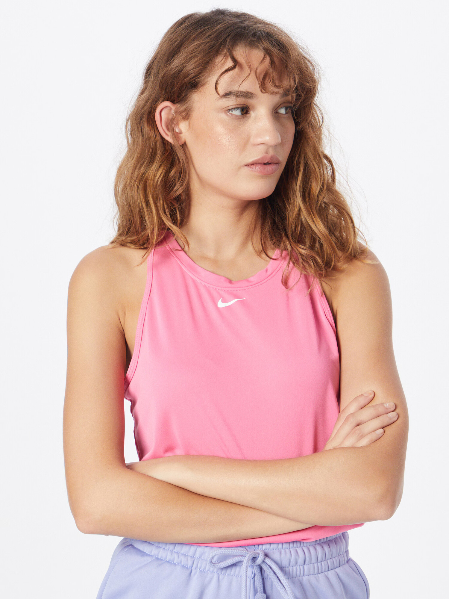 NIKE Sport top roz deschis / alb - Pled.ro