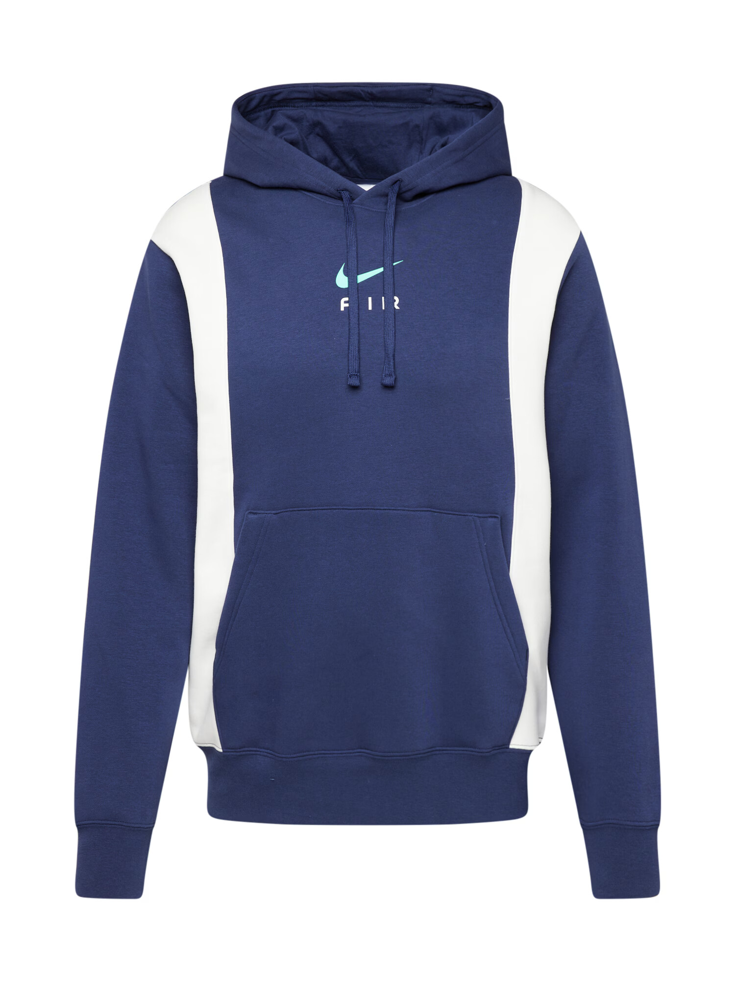 Nike Sportswear Bluză de molton 'AIR' bleumarin / albastru aqua / alb - Pled.ro