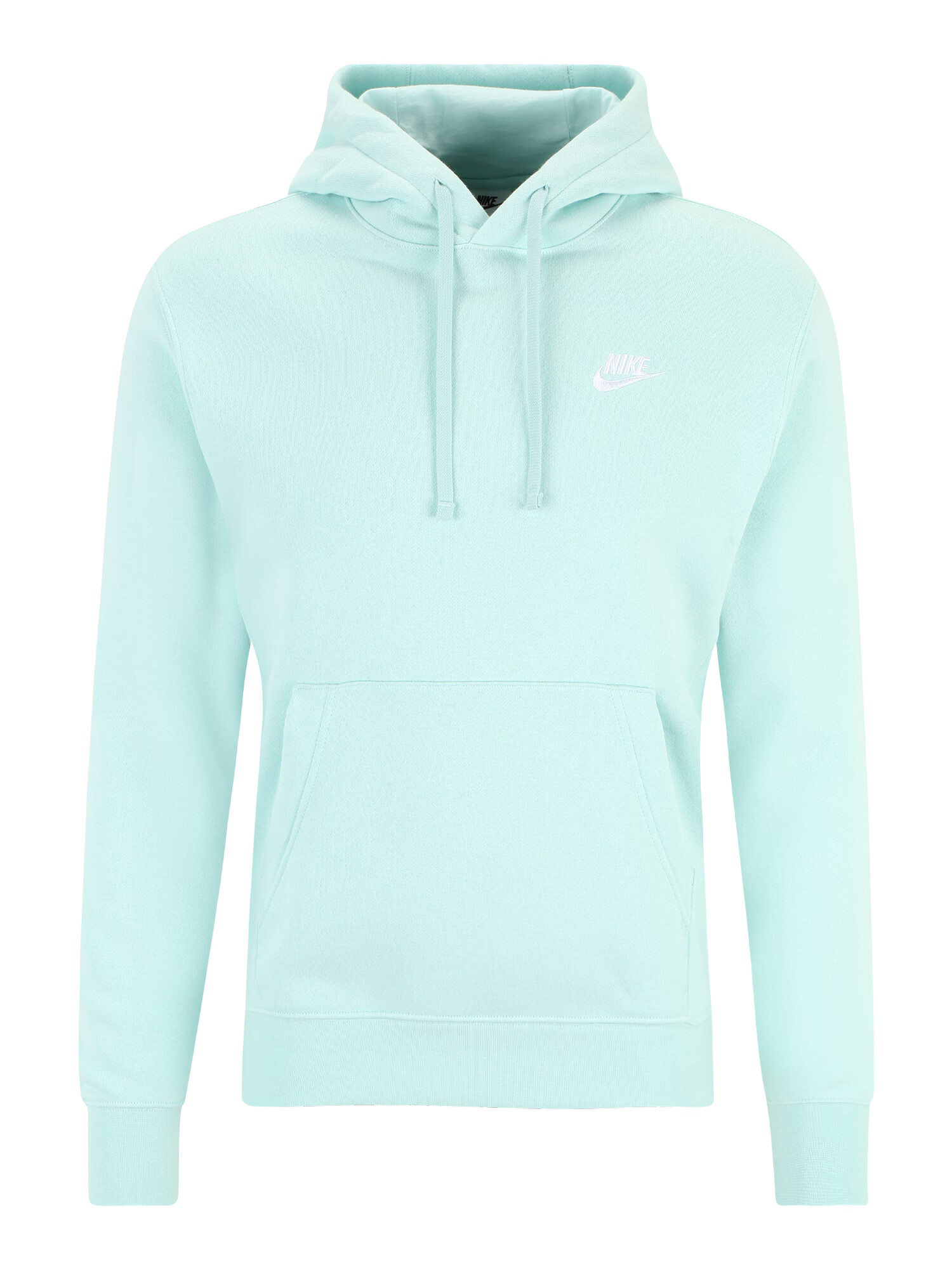 Nike Sportswear Bluză de molton 'Club Fleece' albastru aqua / alb - Pled.ro