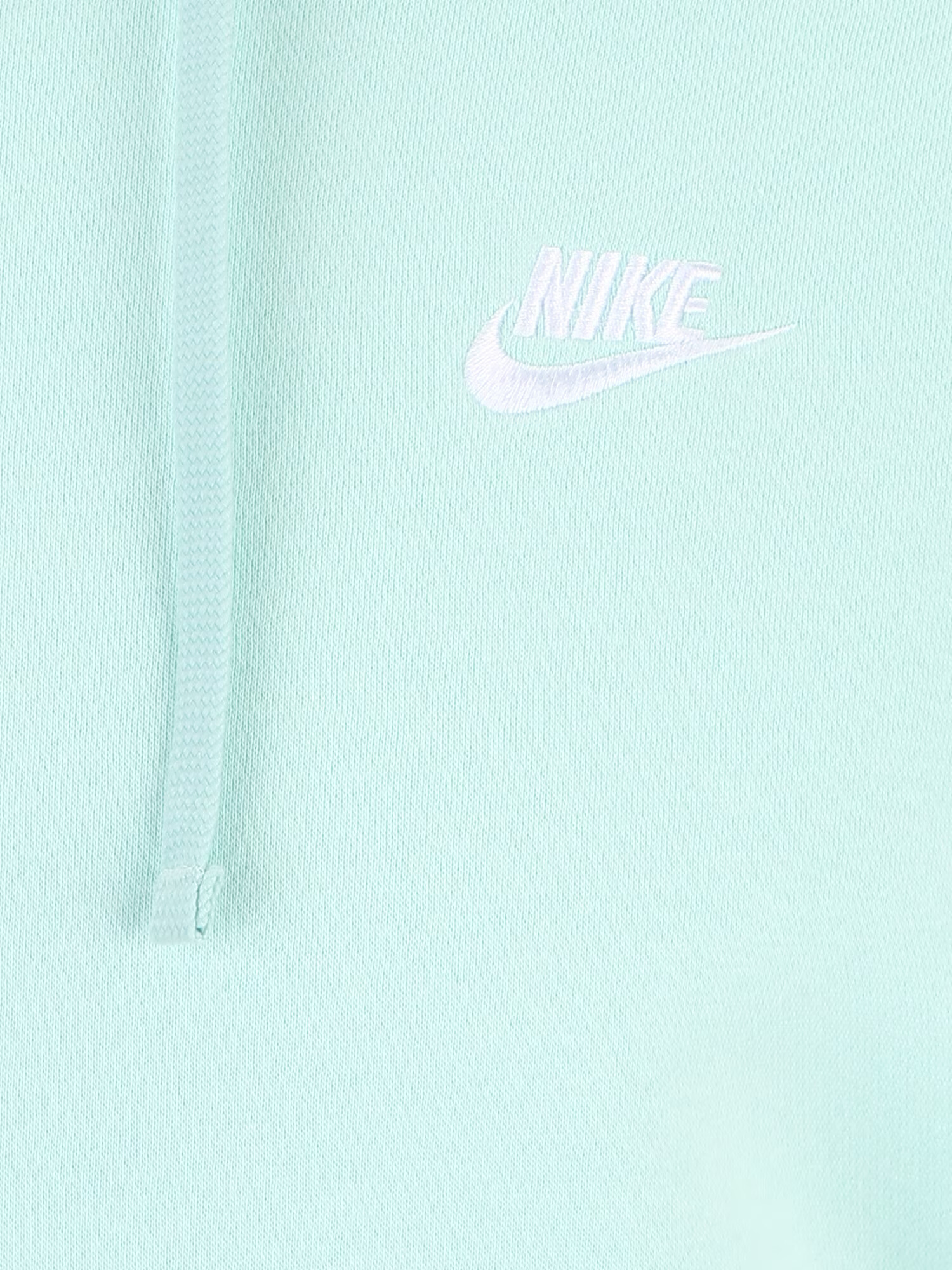 Nike Sportswear Bluză de molton 'Club Fleece' albastru aqua / alb - Pled.ro