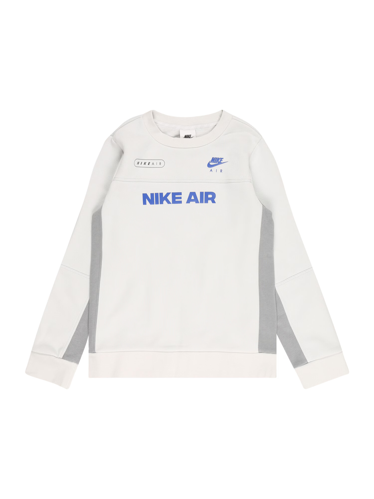 Nike Sportswear Bluză de molton albastru / gri deschis / gri închis - Pled.ro