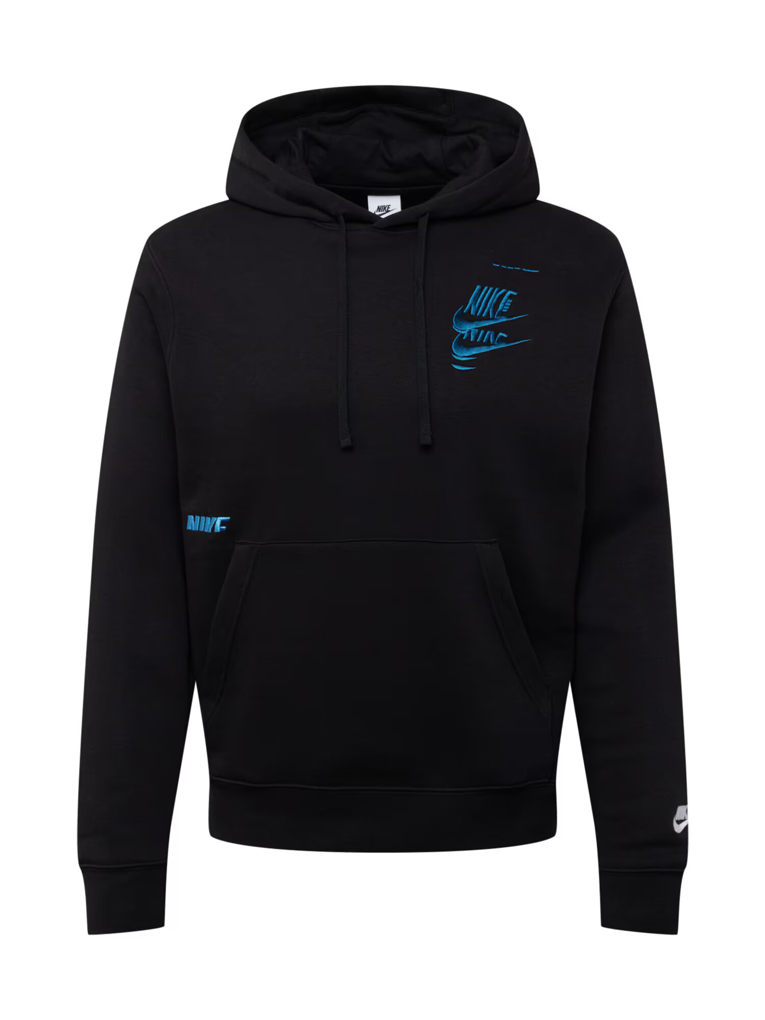 Nike Sportswear Bluză de molton albastru / negru - Pled.ro