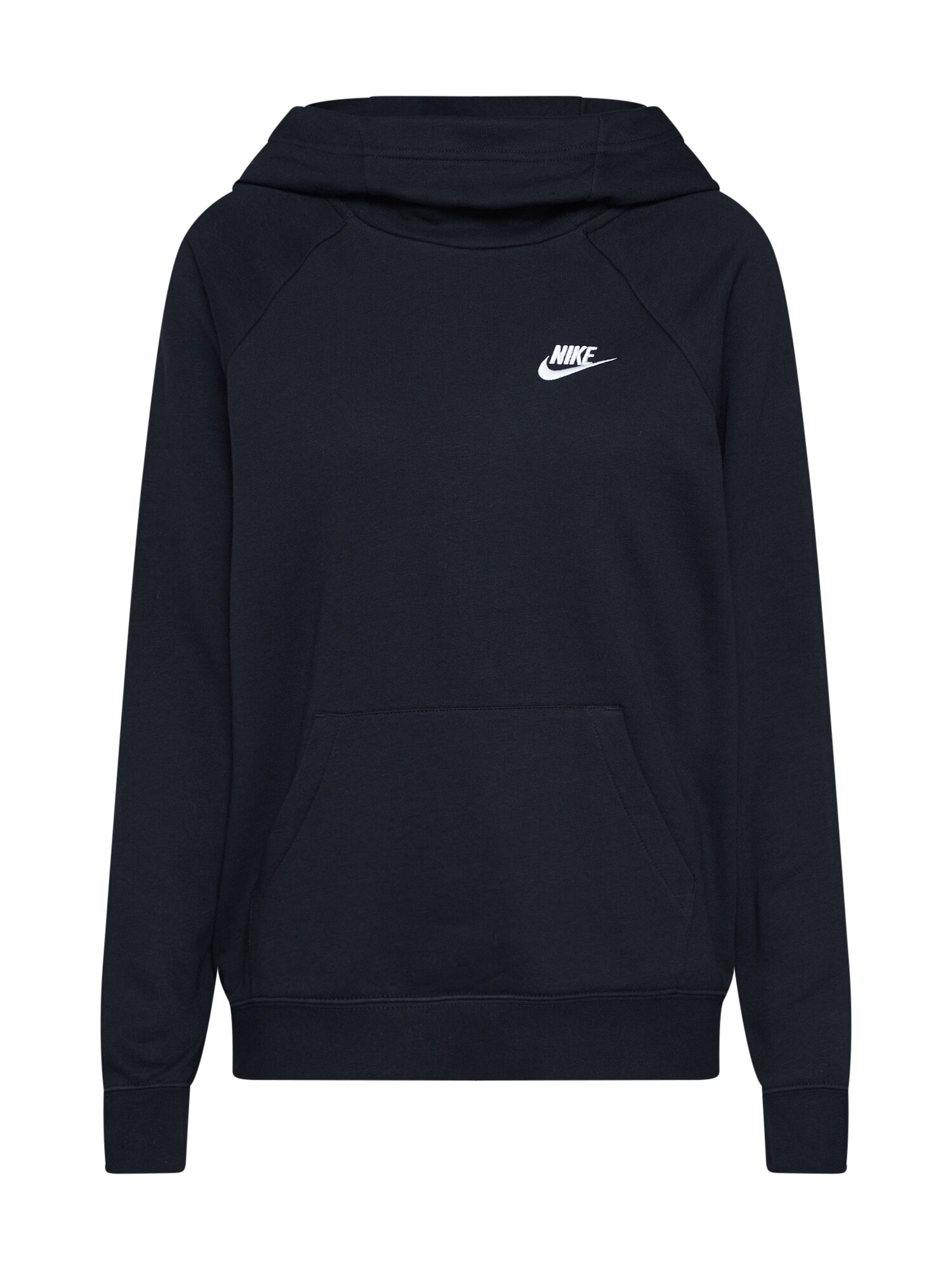 Nike Sportswear Bluză de molton negru / alb - Pled.ro