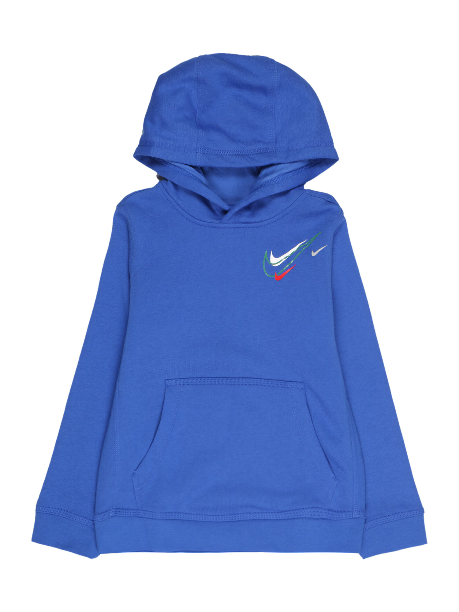 Nike Sportswear Bluză de molton albastru regal / verde / roșu / alb - Pled.ro