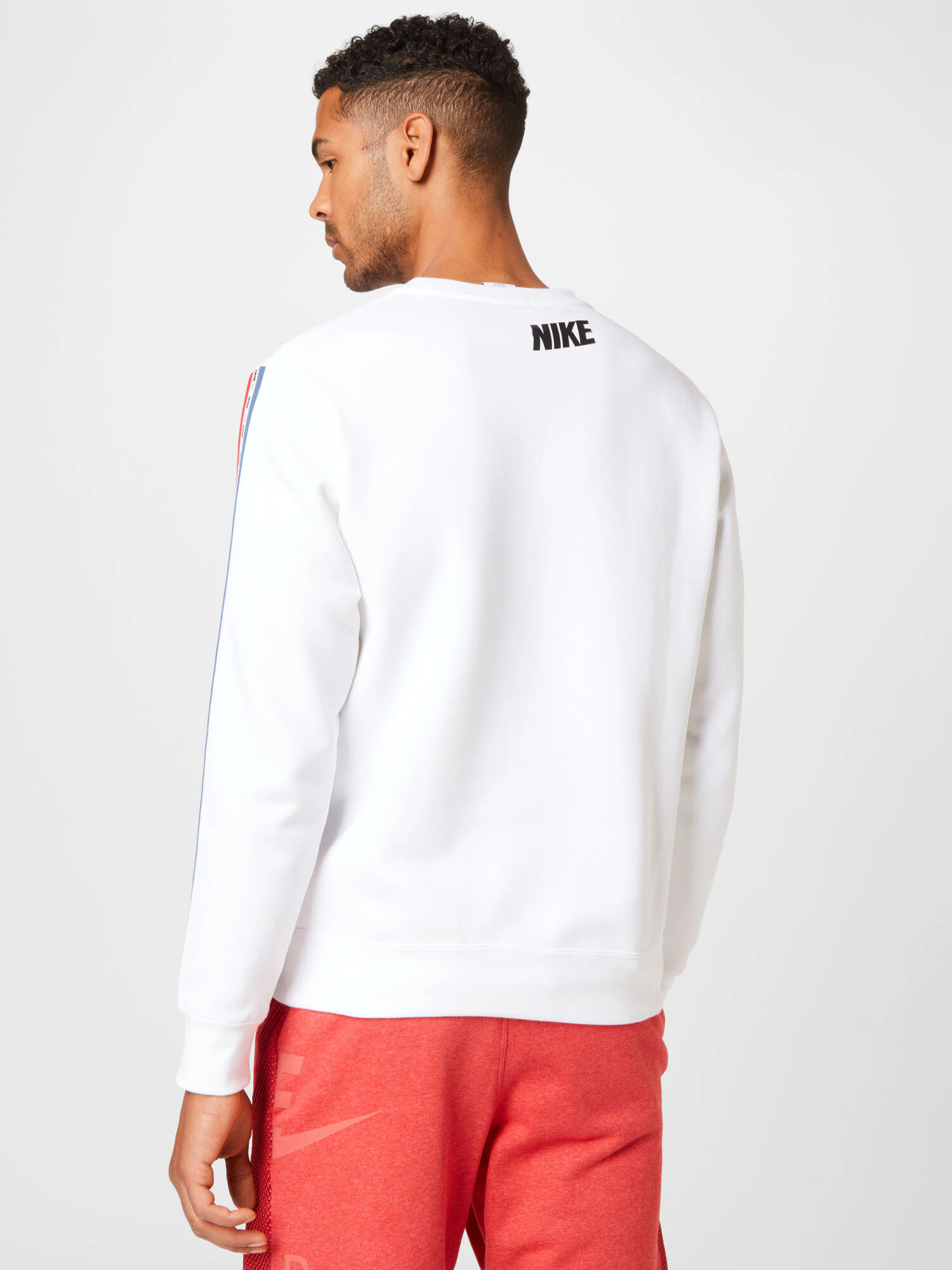 Nike Sportswear Bluză de molton albastru / roșu / negru / alb - Pled.ro