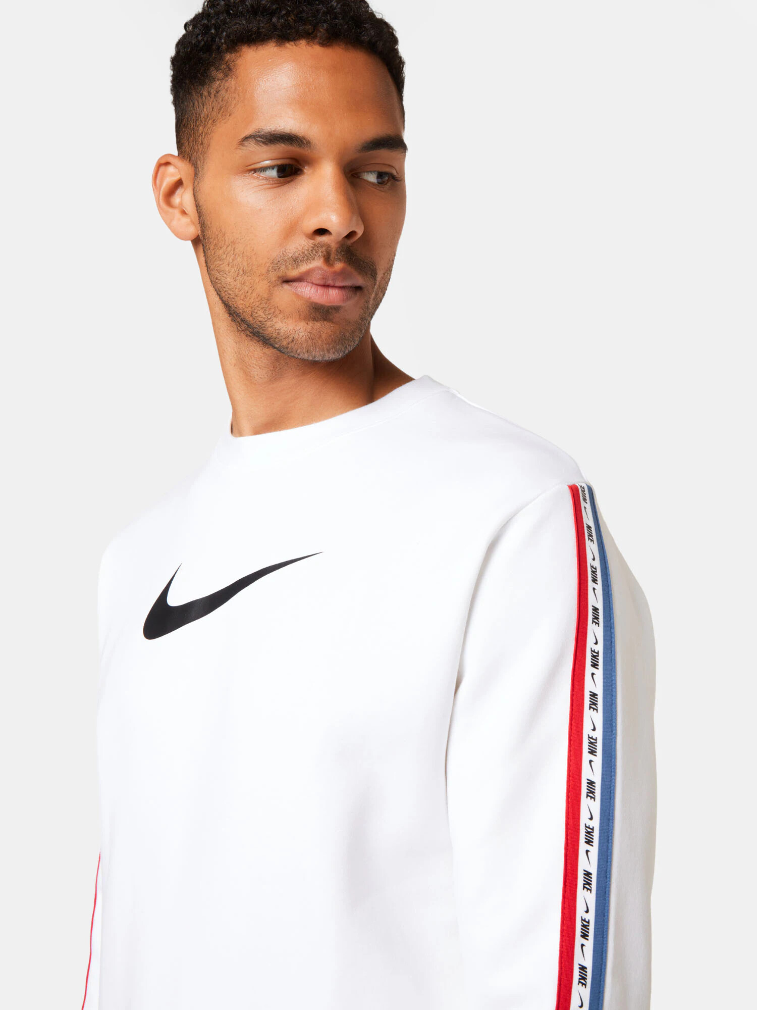 Nike Sportswear Bluză de molton albastru / roșu / negru / alb - Pled.ro