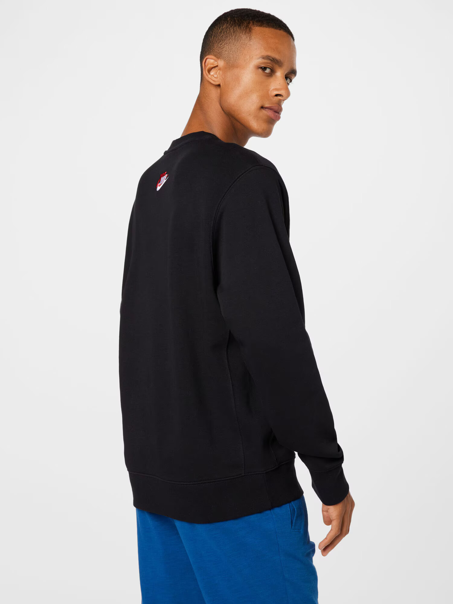 Nike Sportswear Bluză de molton albastru / roșu / negru / alb - Pled.ro