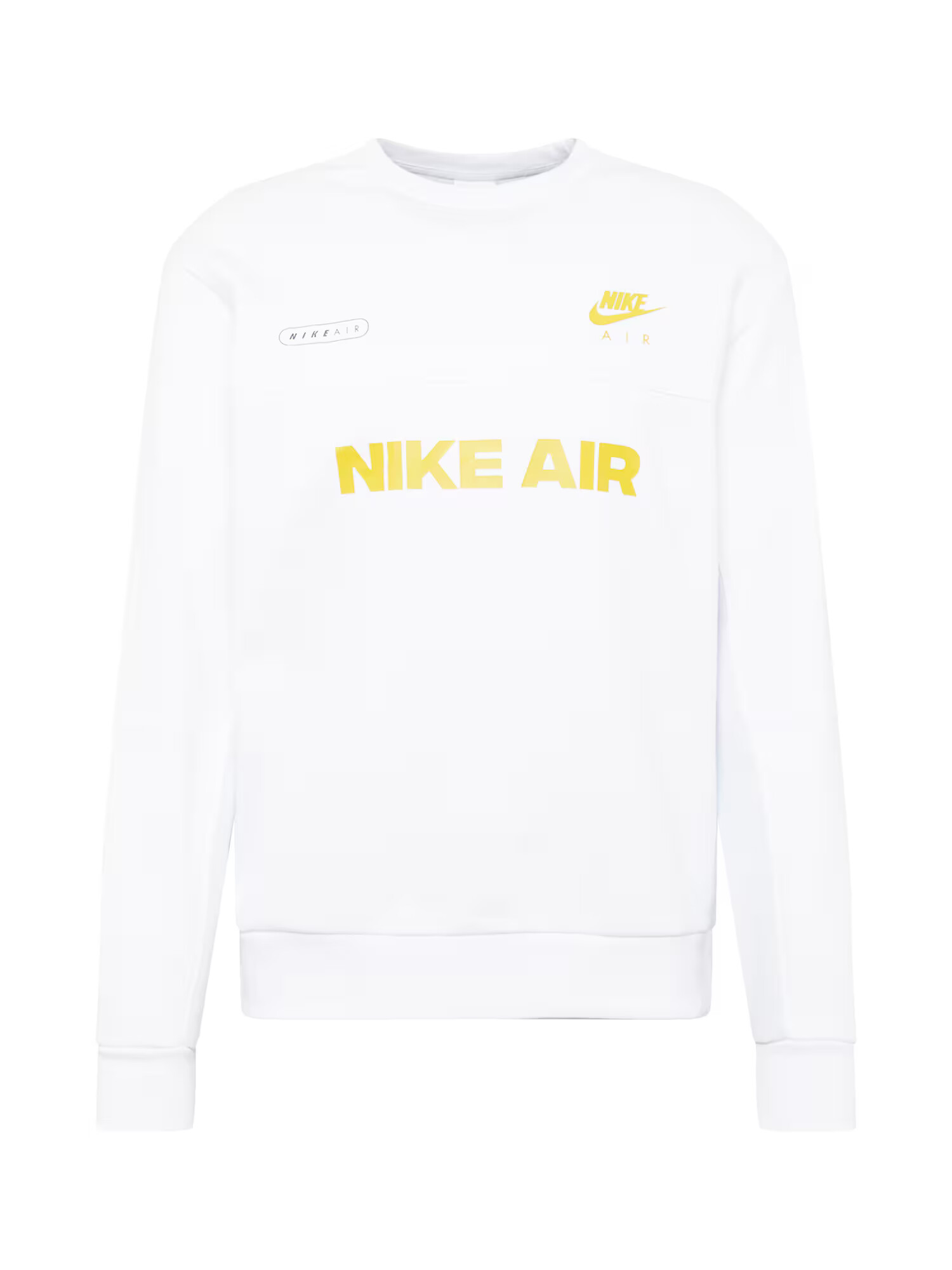 Nike Sportswear Bluză de molton auriu / alb - Pled.ro